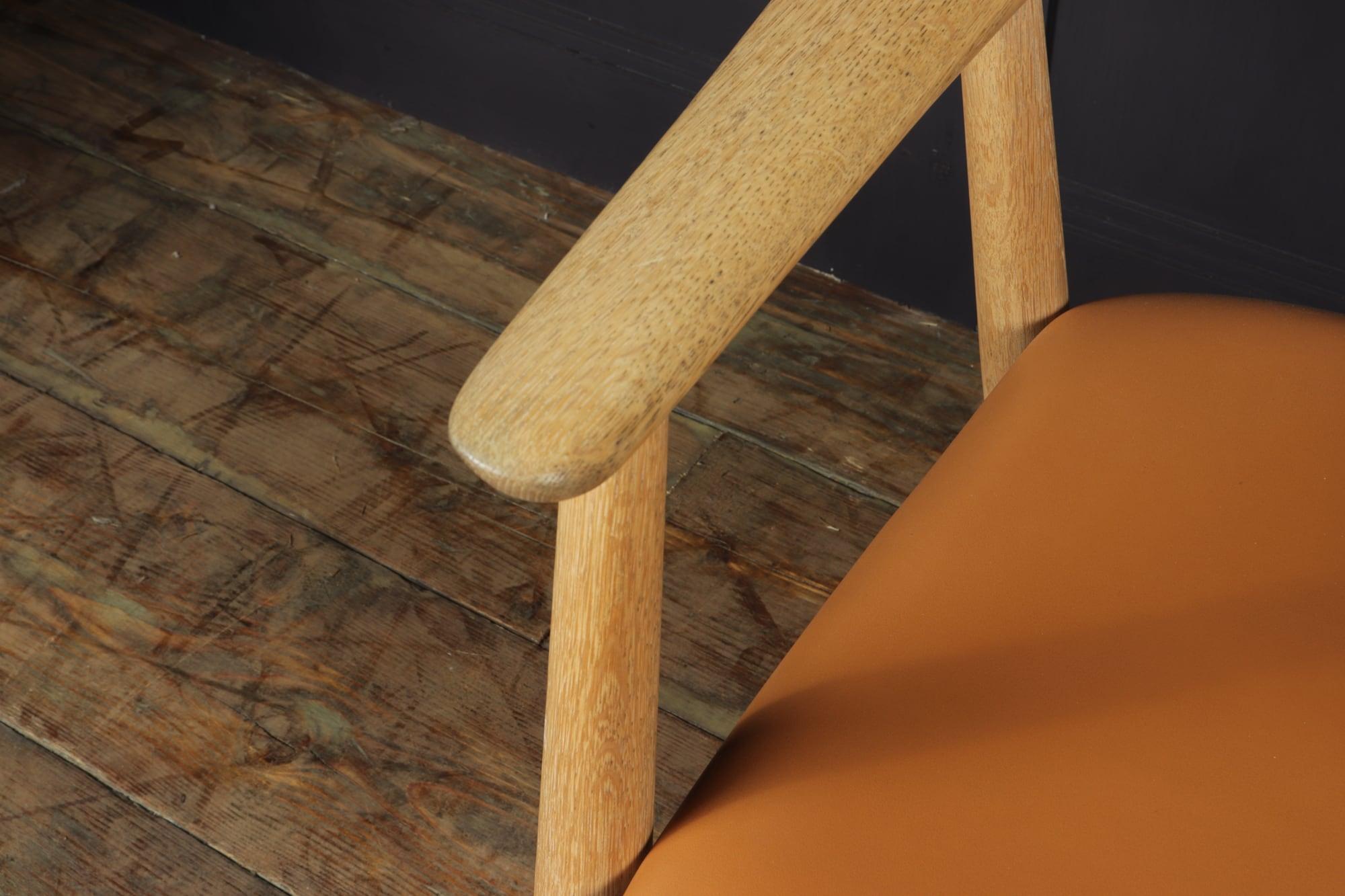 Mid Century Desk Chair in Oak by Erik Kirkegaard 1