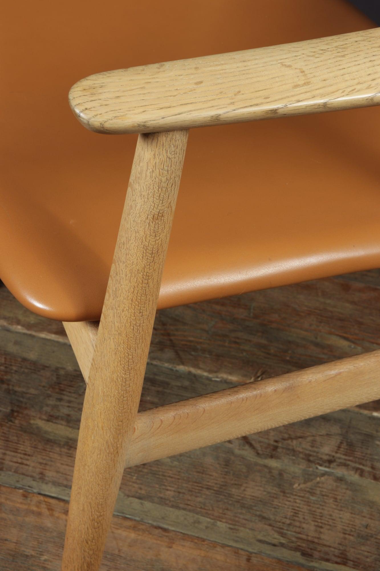Mid Century Desk Chair in Oak by Erik Kirkegaard 3