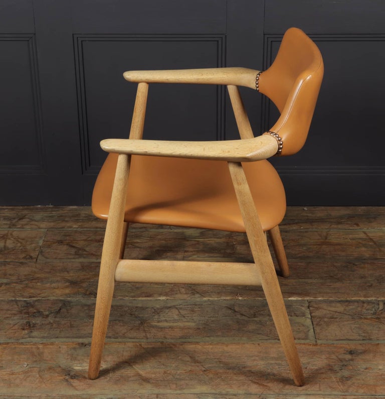 Mid Century Desk Chair in Oak by Erik Kirkegaard at 1stDibs mid