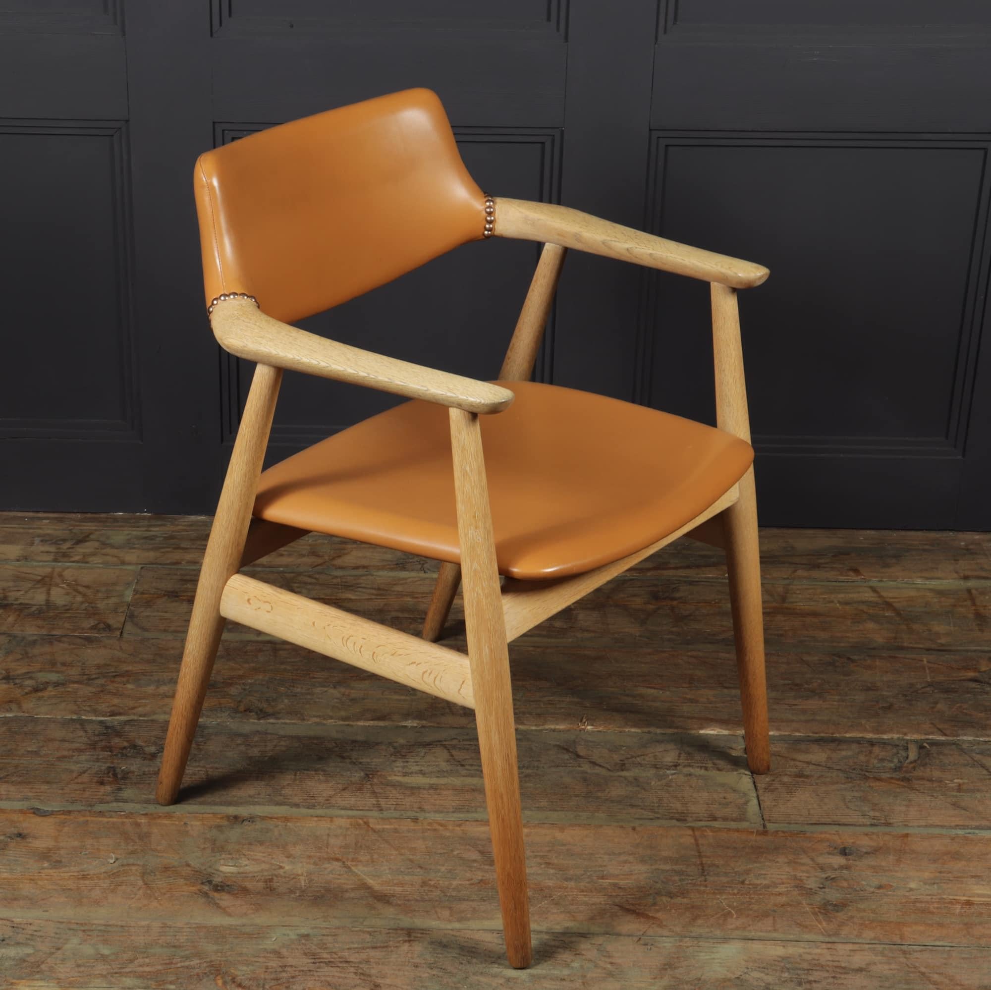 Mid-20th Century Mid Century Desk Chair in Oak by Erik Kirkegaard