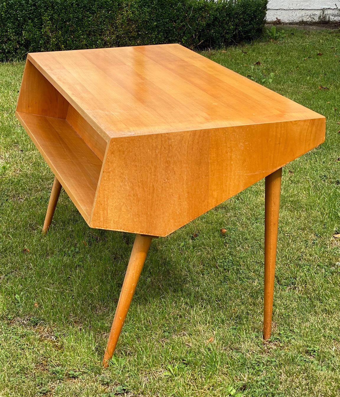 Wood Midcentury Desk Germany 1950 Possible Hellerau For Sale