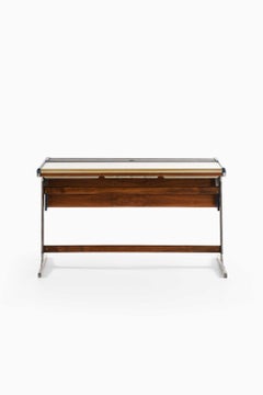 Schreibtisch im Mid-Century-Stil aus Aluminium, Lack, Laminat und Teakholz von George Nelson, 1960er Jahre