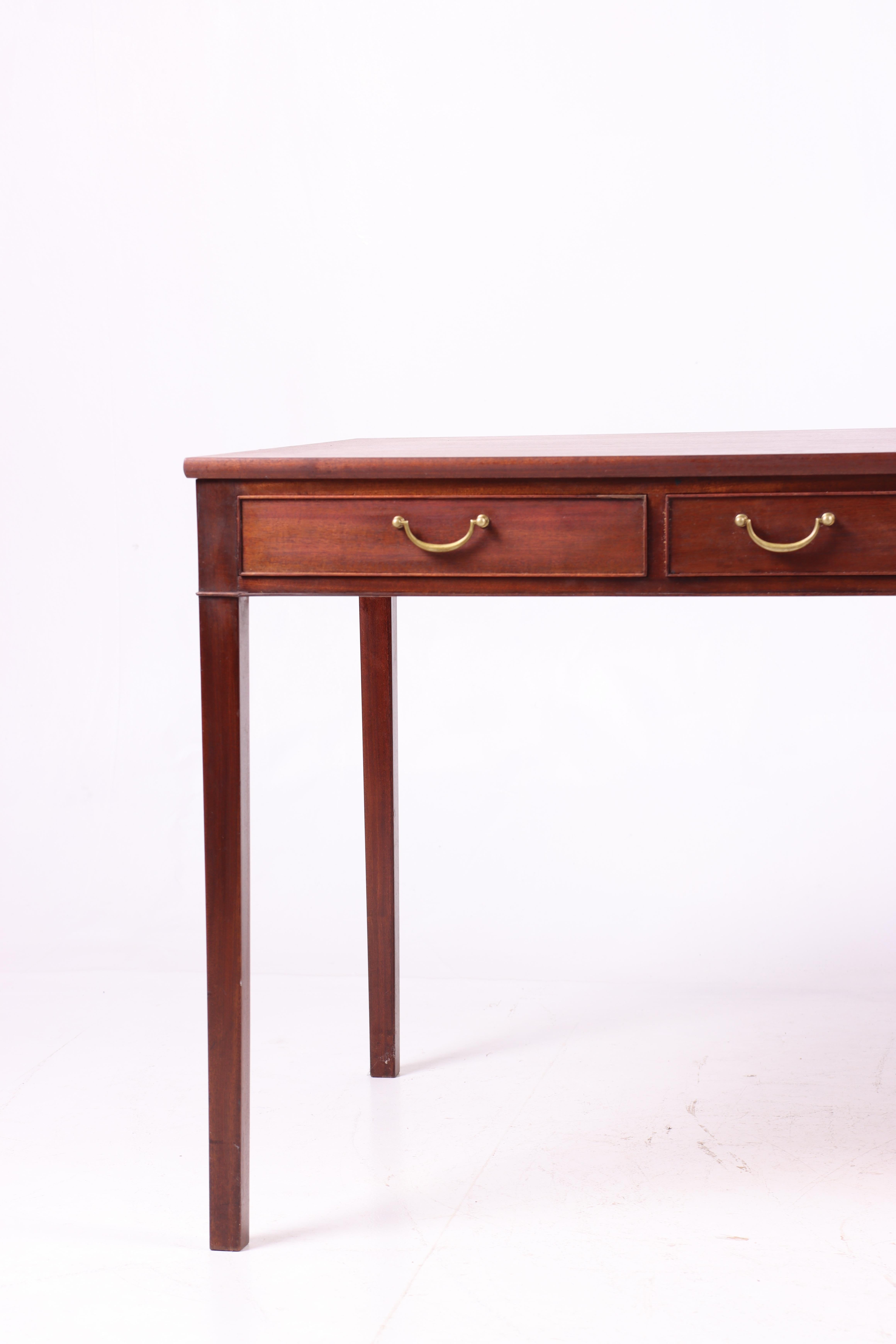 Scandinavian Modern Mid-Century Desk in Mahogany Designed by Ole Wanscher, 1950s