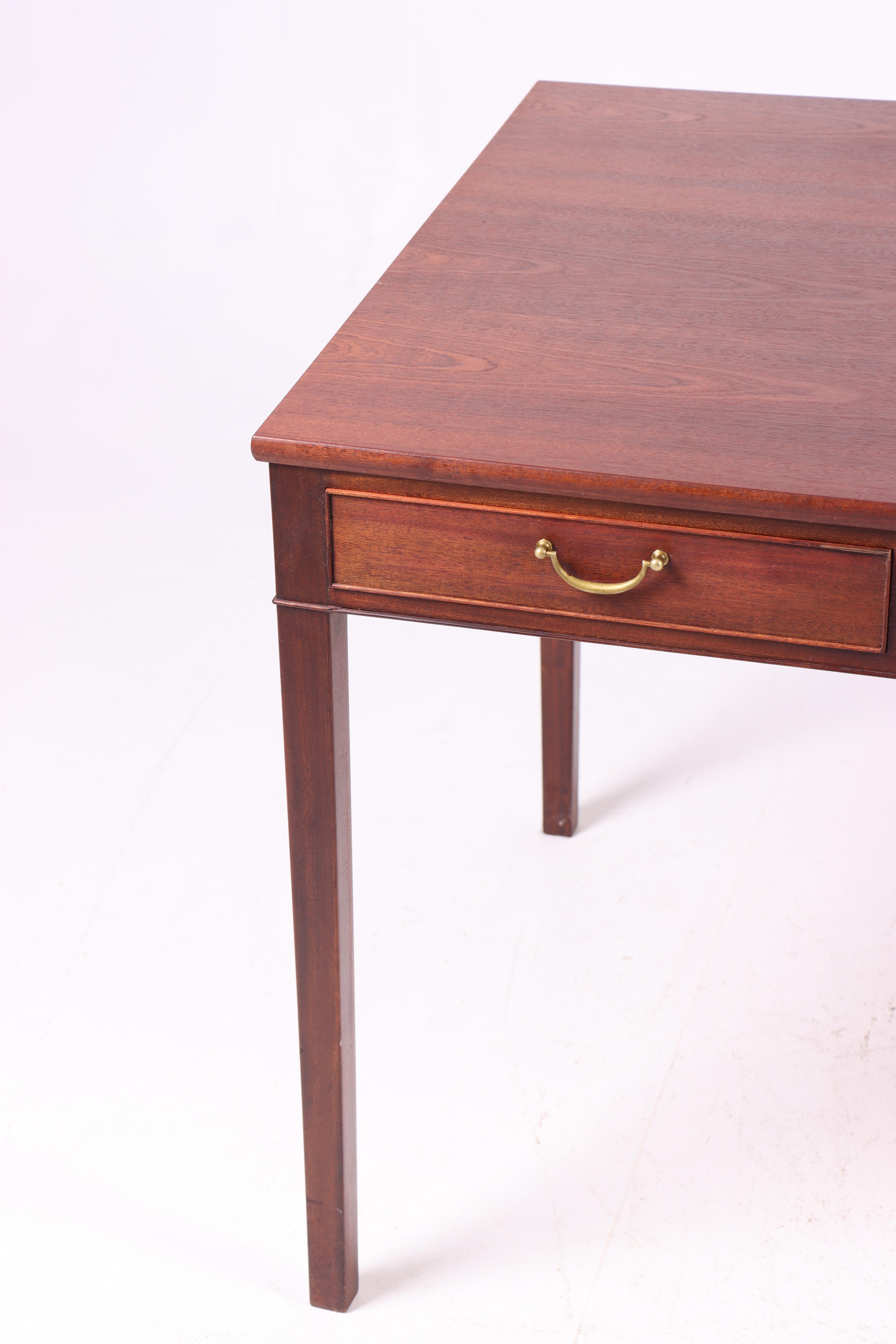 Danish Mid-Century Desk in Mahogany Designed by Ole Wanscher, 1950s