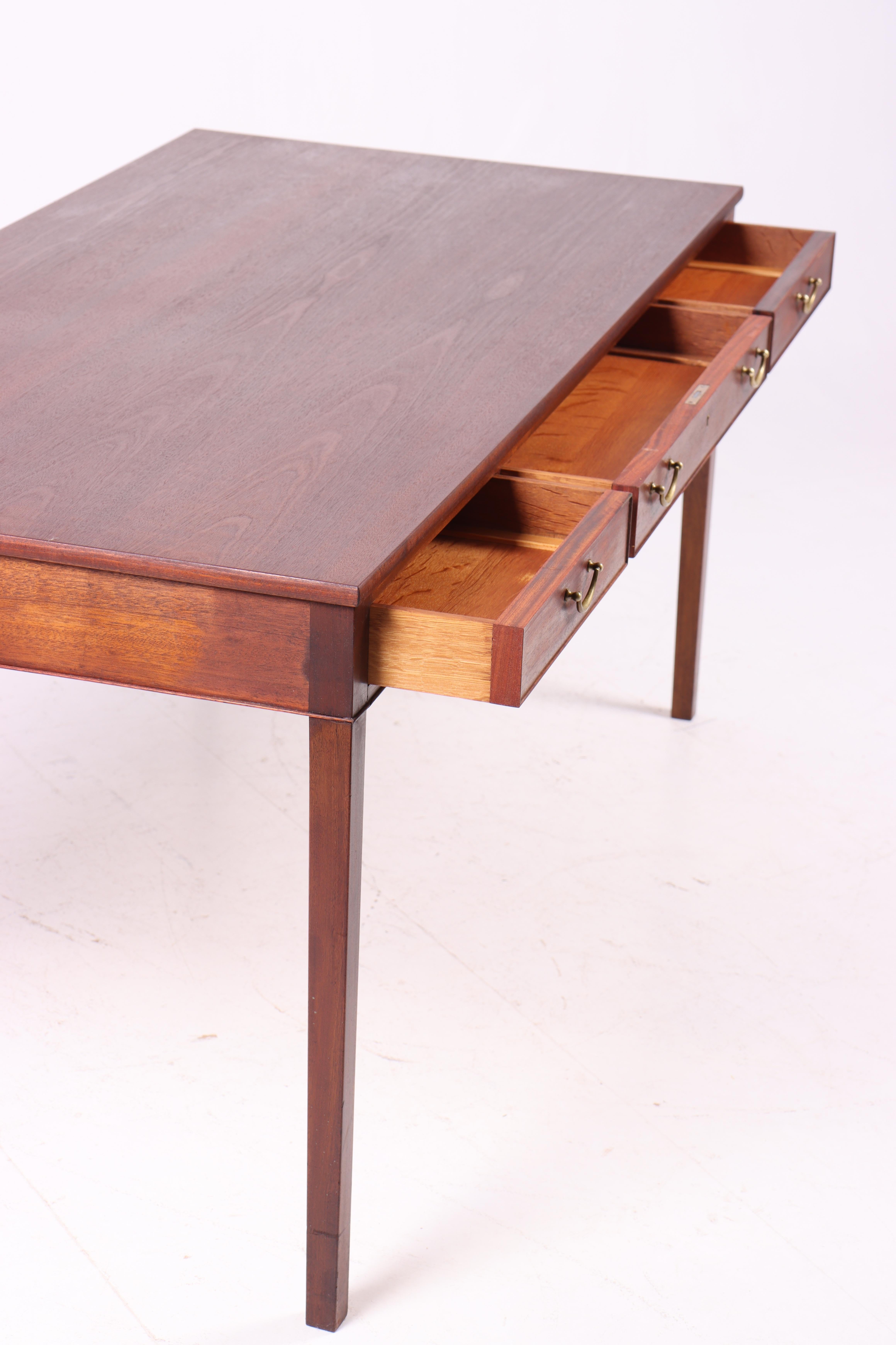 Mid-20th Century Mid-Century Desk in Mahogany Designed by Ole Wanscher, 1950s