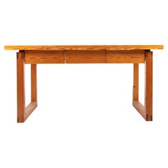 Mid-Century Desk in Sold Pine, Made in Denmark 1960s