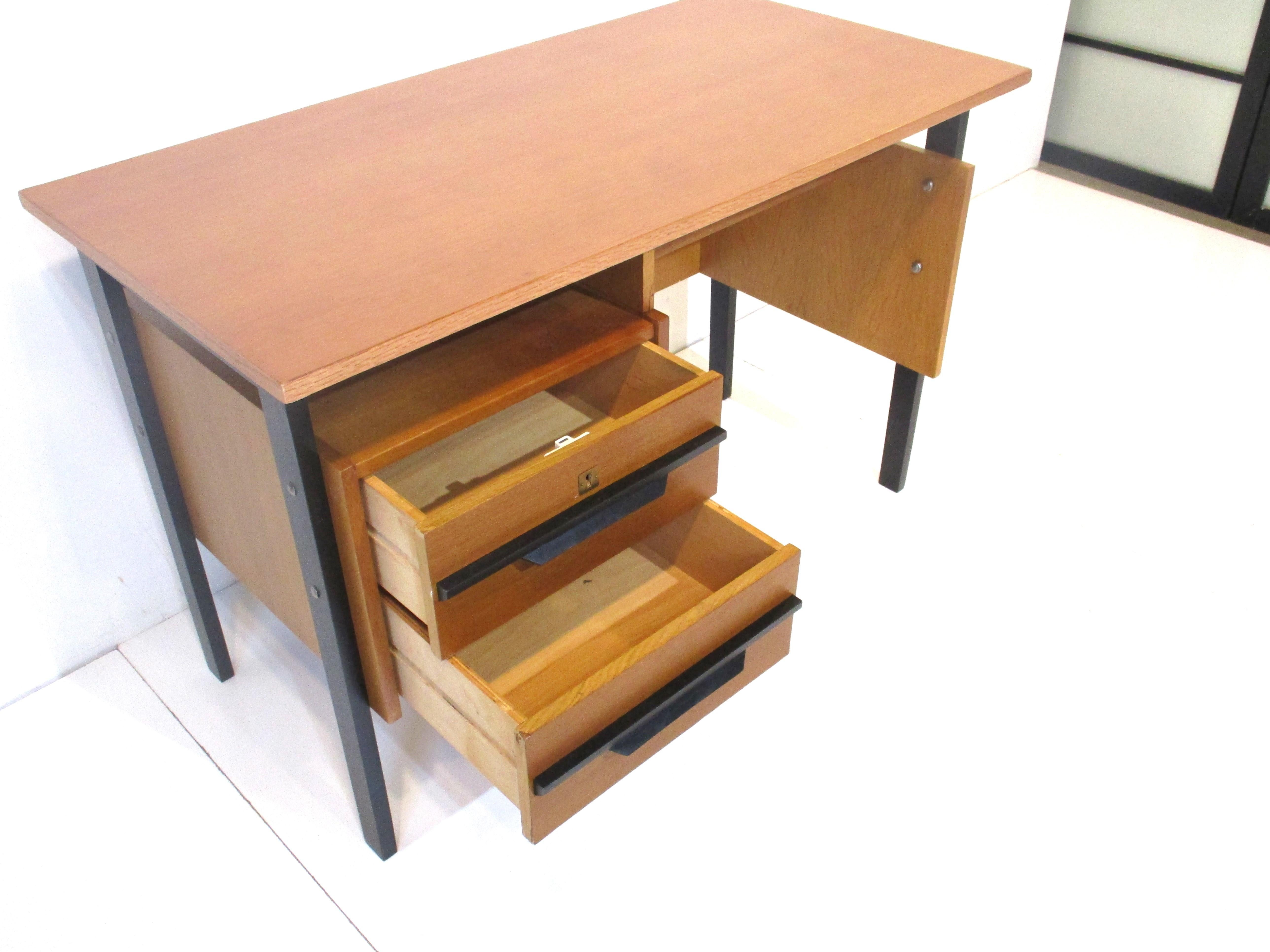 Wood Mid Century Desk in the style of Hans Wegner Denmark  For Sale