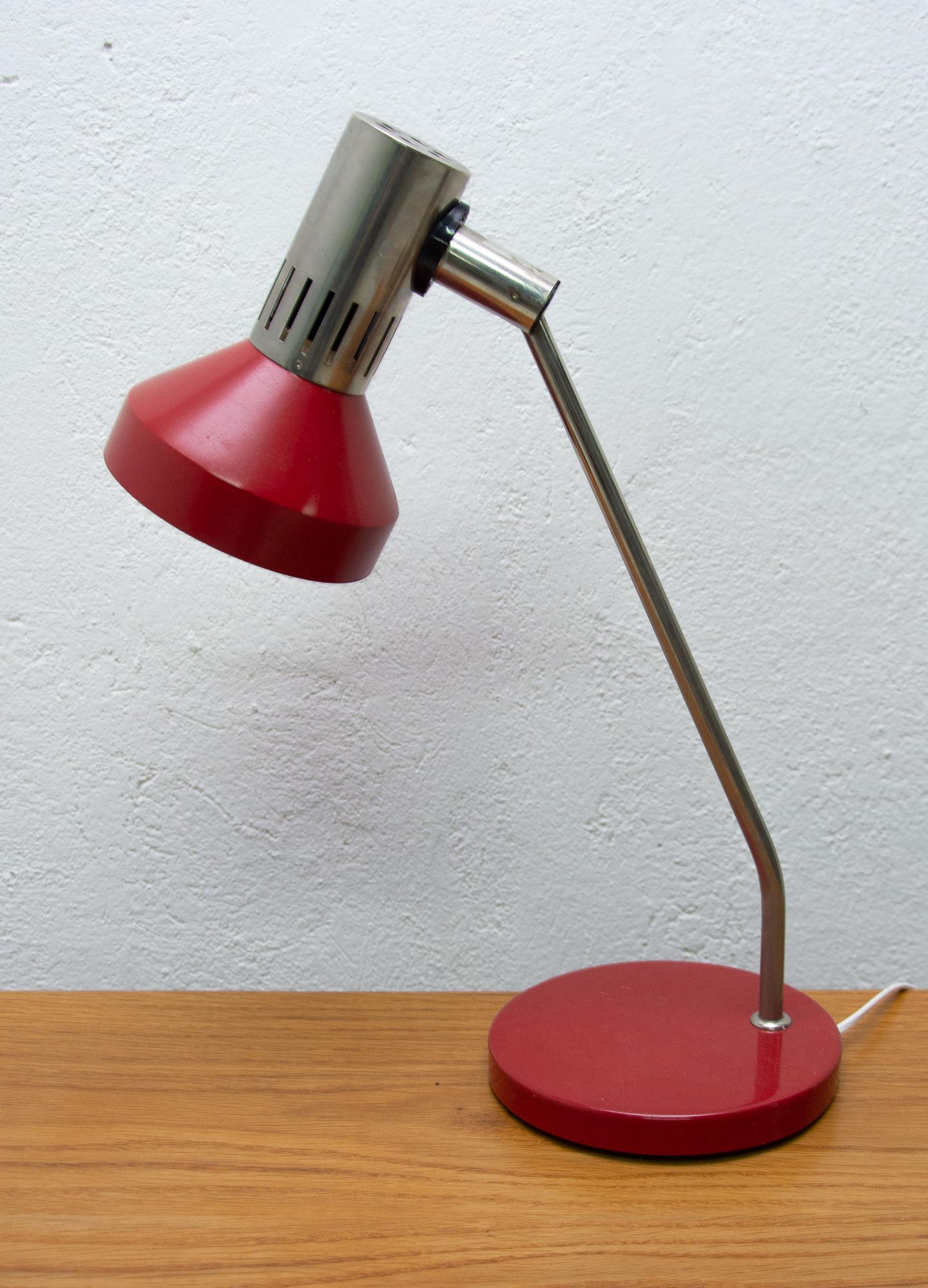 Chrome Midcentury Desk Lamp by Josef Hurka for Napako, 1960s