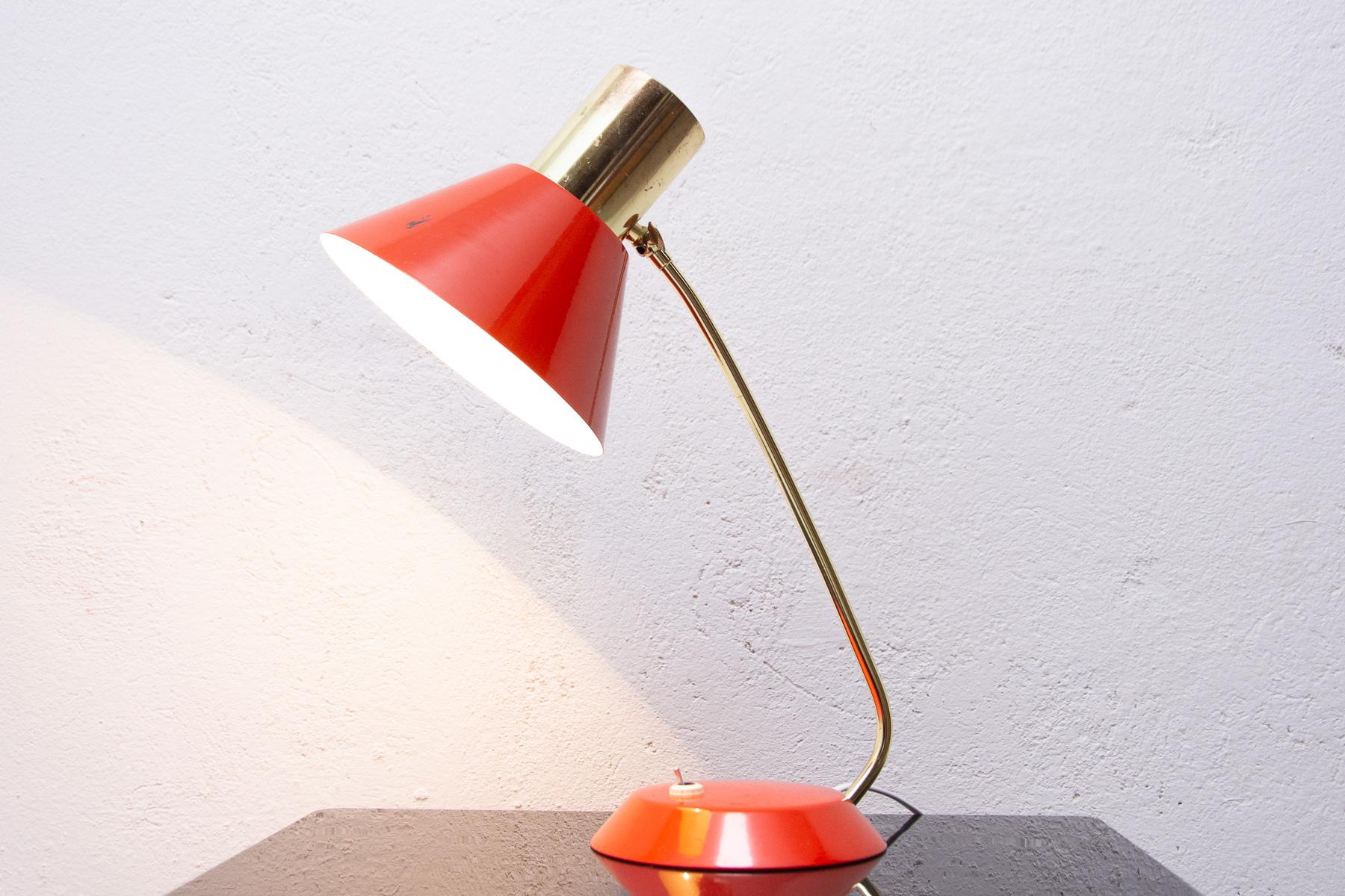 Mid Century Desk Lamp, Czechoslovakia, 1960's For Sale 8
