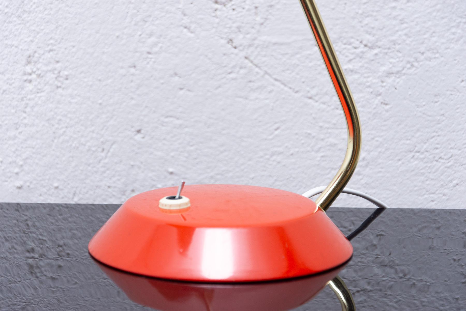 Scandinavian Modern Mid Century Desk Lamp, Czechoslovakia, 1960's For Sale
