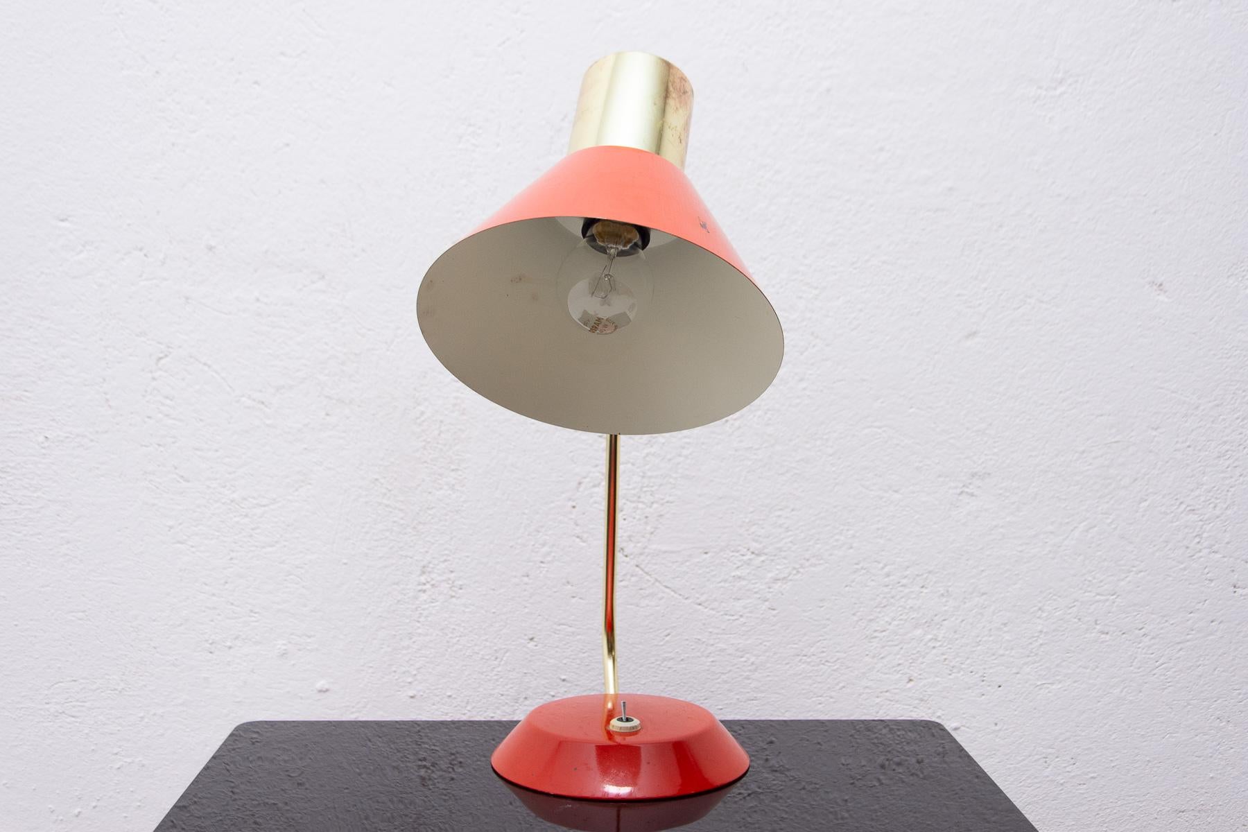 Mid Century Desk Lamp, Czechoslovakia, 1960's In Good Condition For Sale In Prague 8, CZ