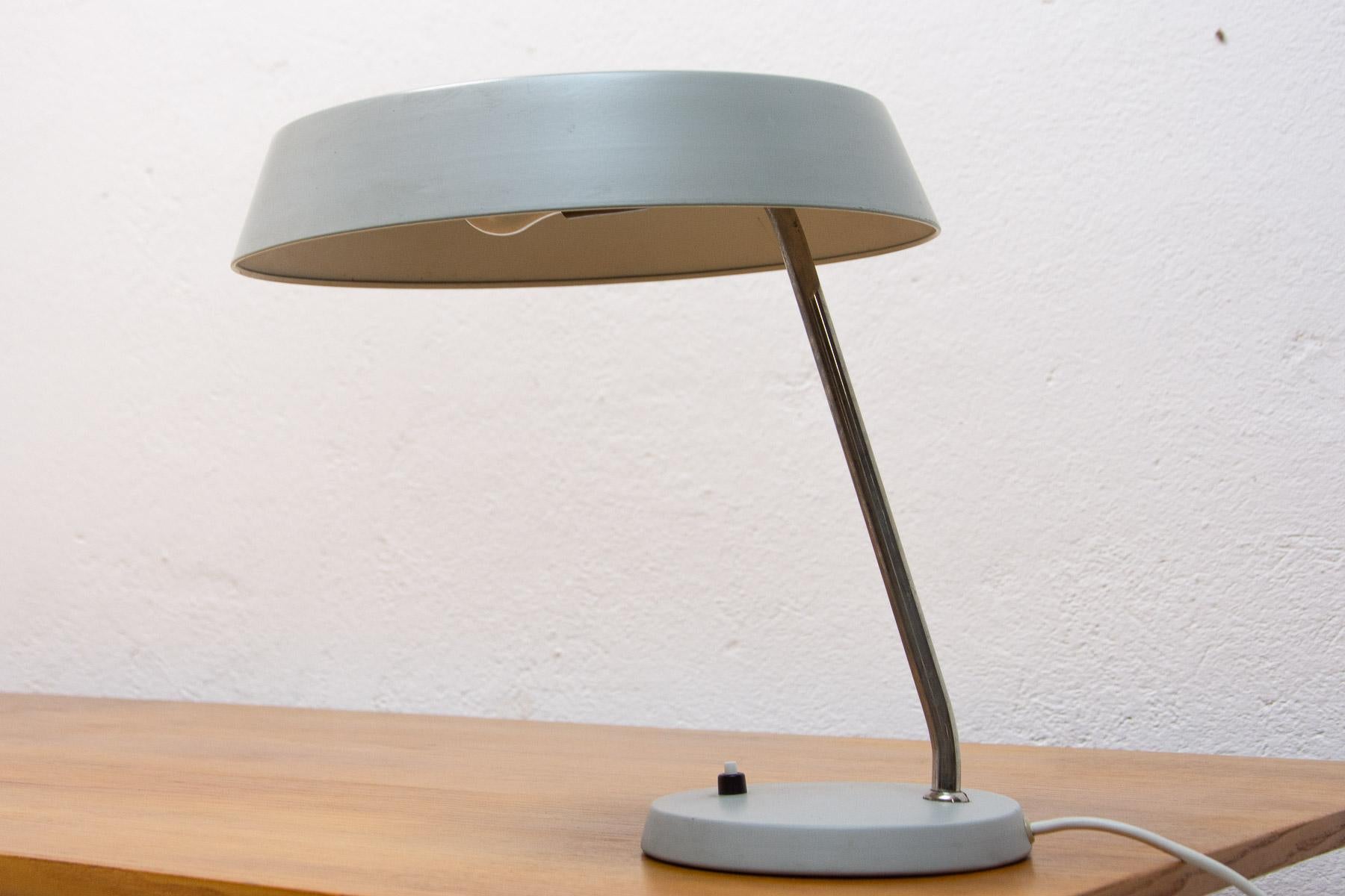 Metal Mid century desk lamp, Czechoslovakia, 1960´s For Sale