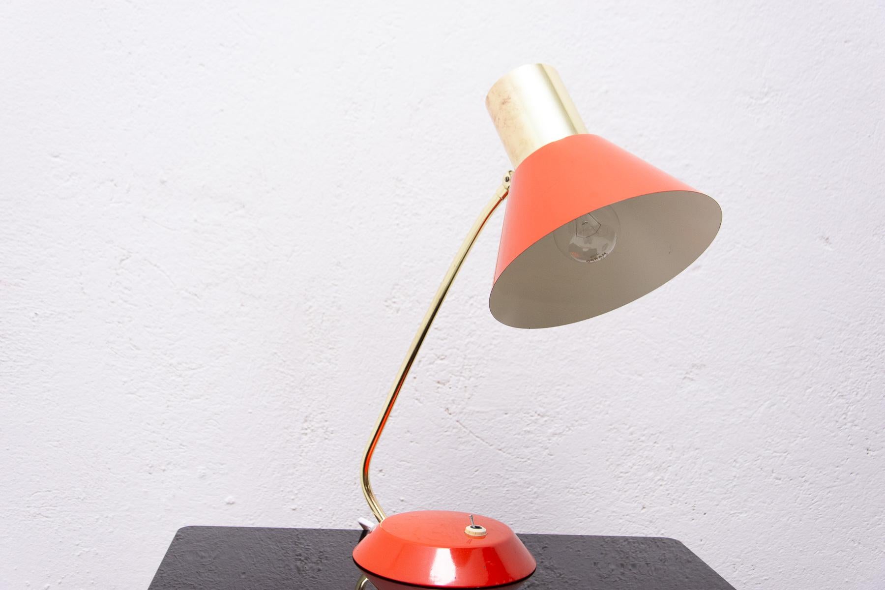 Mid Century Desk Lamp, Czechoslovakia, 1960's For Sale 1