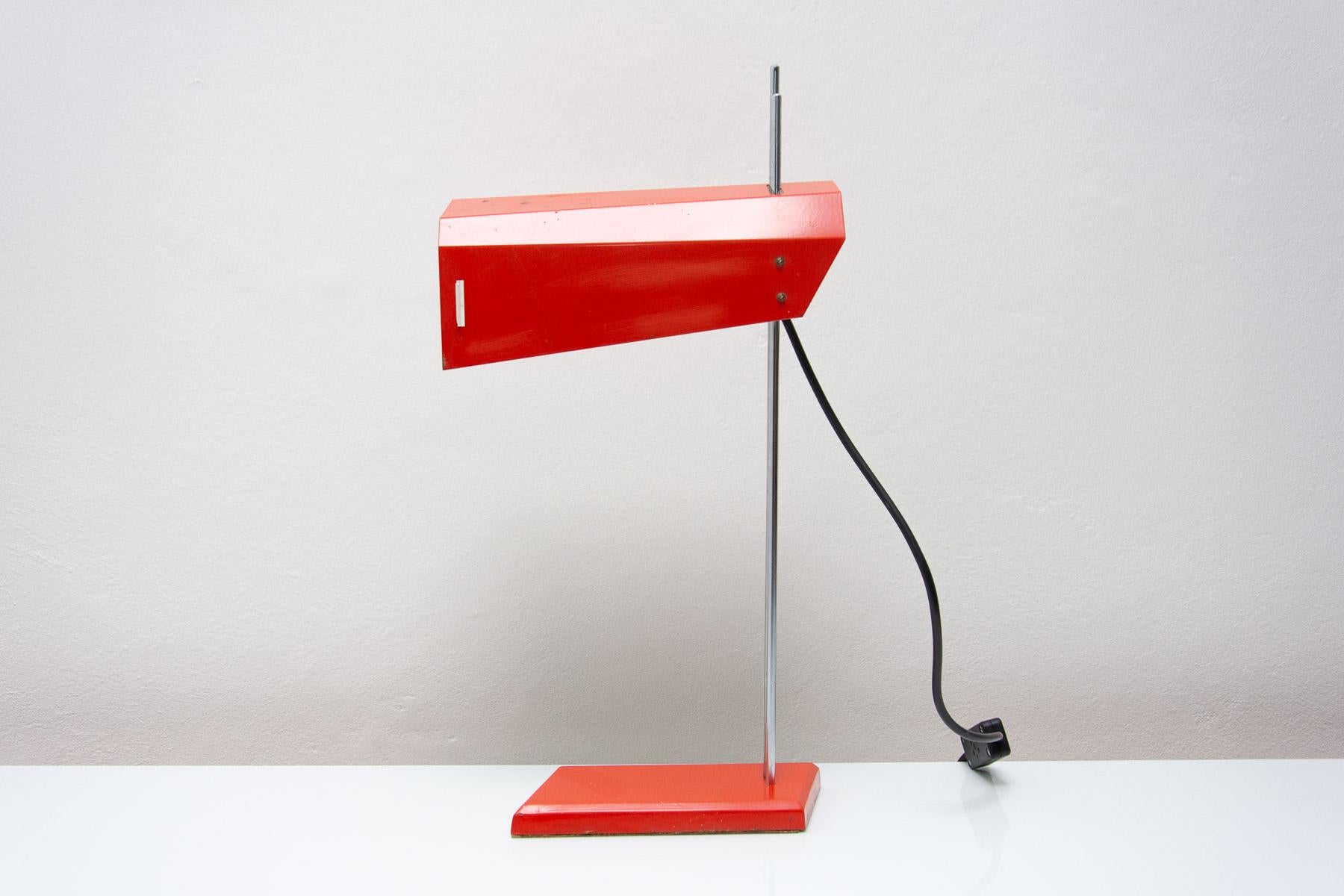 Czech Midcentury Desk Lamp, Designed by Josef Hurka for Napako, 1960s For Sale