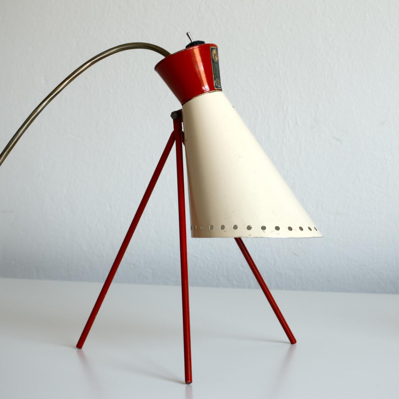 Mid Century Desk Lamp Model 1618 by Josef Hurka for Napako Czechoslovakia 1950s 5