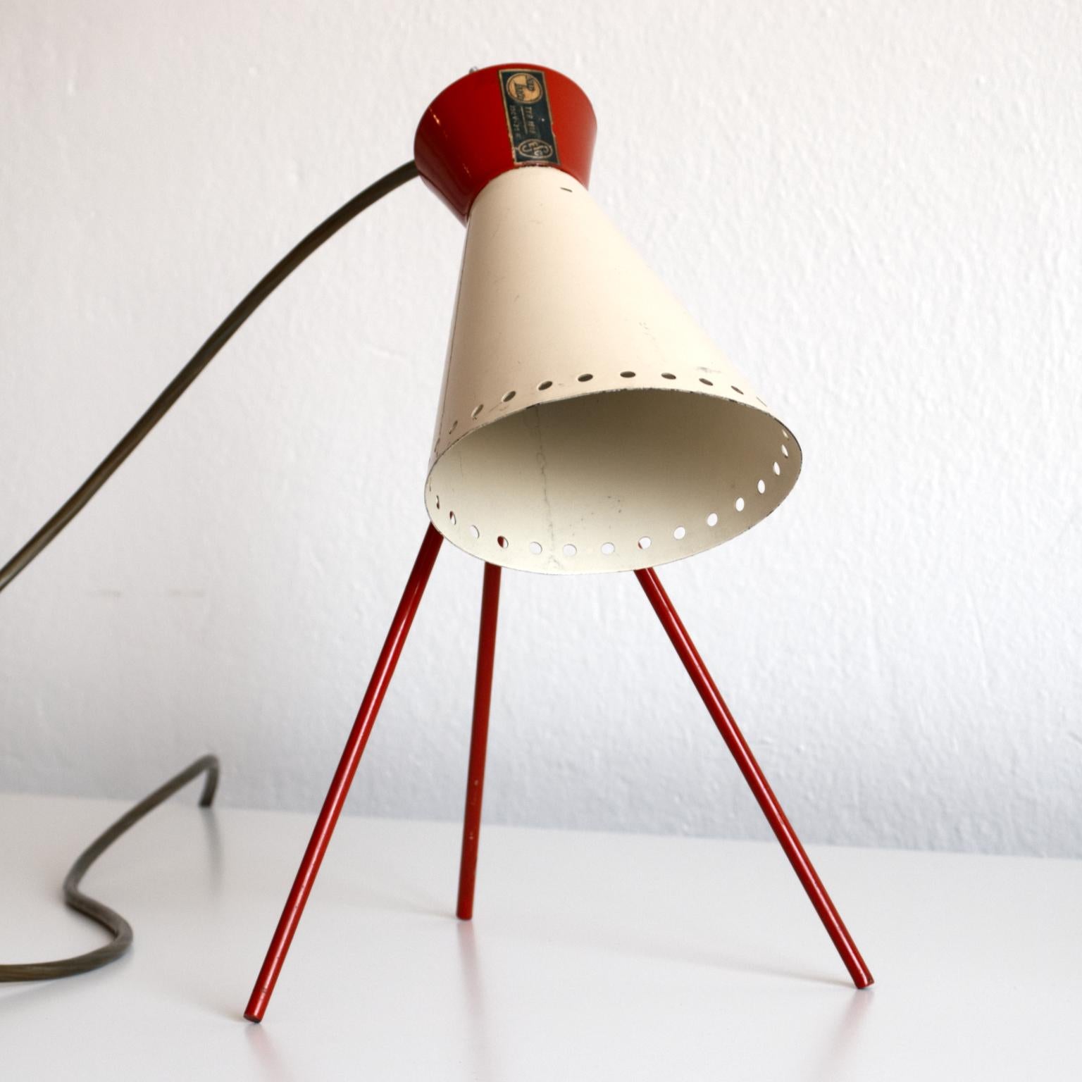 Mid-Century Modern Mid Century Desk Lamp Model 1618 by Josef Hurka for Napako Czechoslovakia 1950s