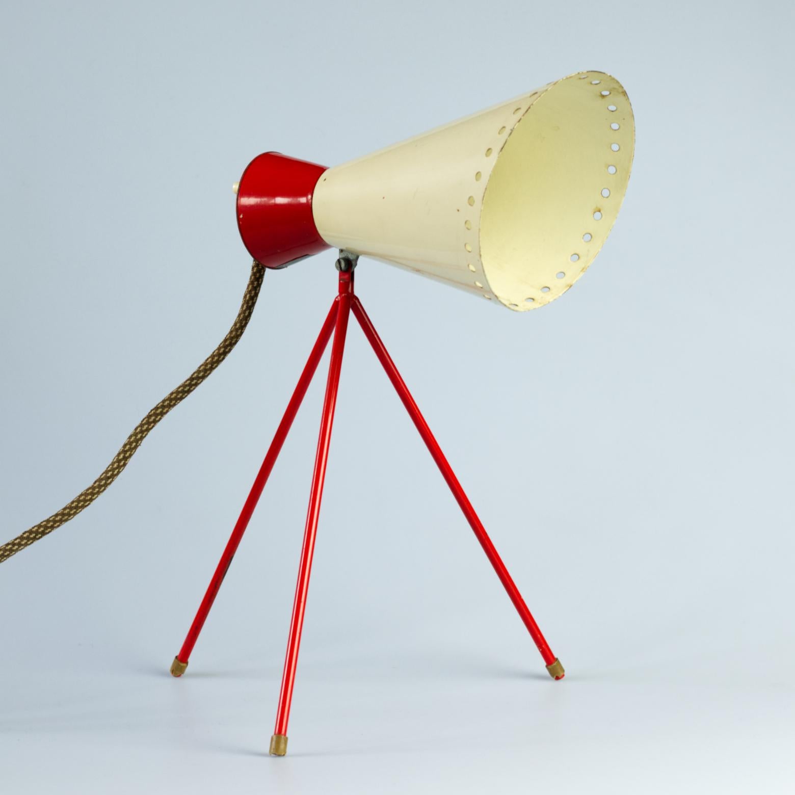 Schreibtischlampe aus der Mitte des Jahrhunderts Modell 1618 von Josef Hurka für Napako Tschechoslowakei 1950er Jahre (Moderne der Mitte des Jahrhunderts) im Angebot