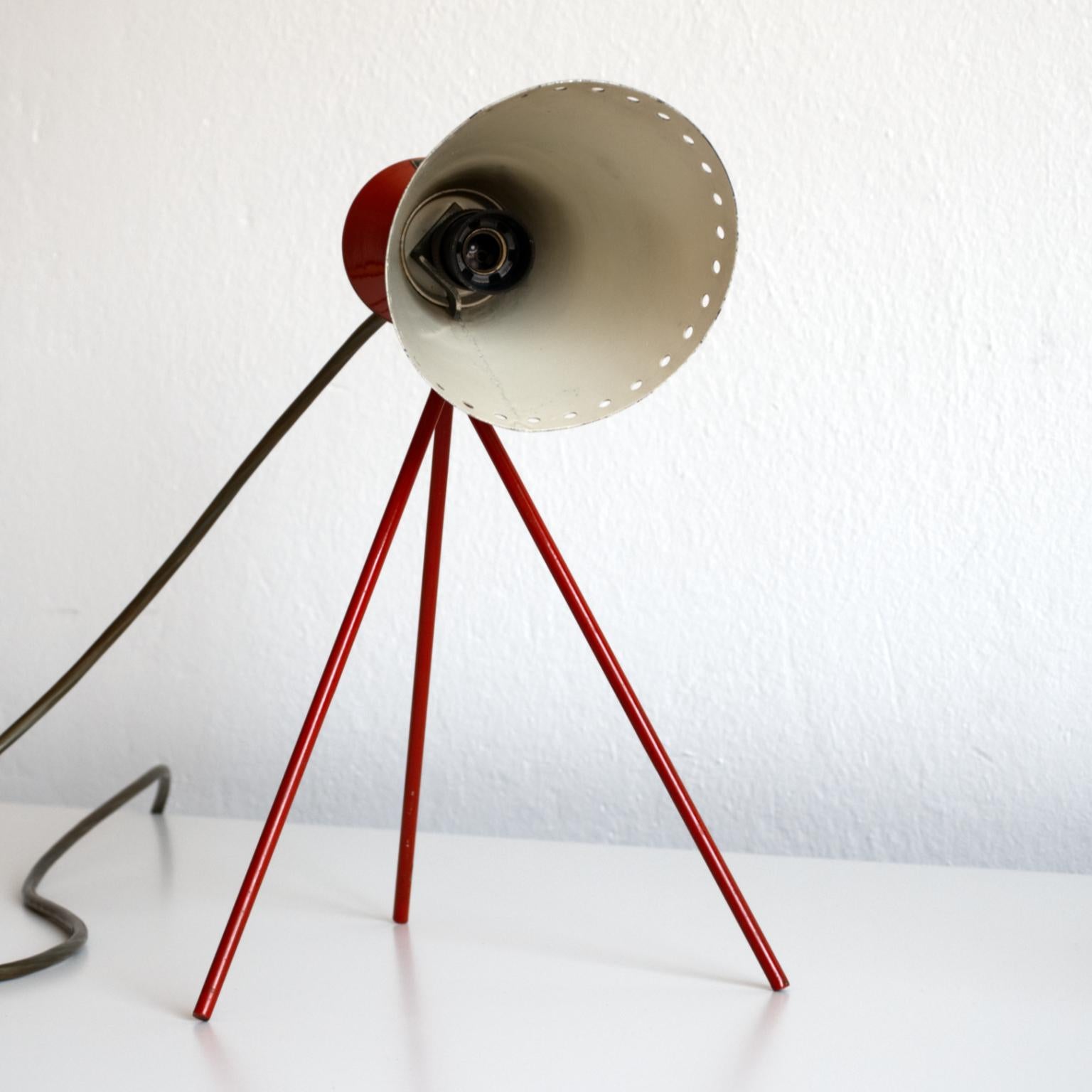 Mid Century Desk Lamp Model 1618 by Josef Hurka for Napako Czechoslovakia 1950s In Good Condition In Lucenec, SK