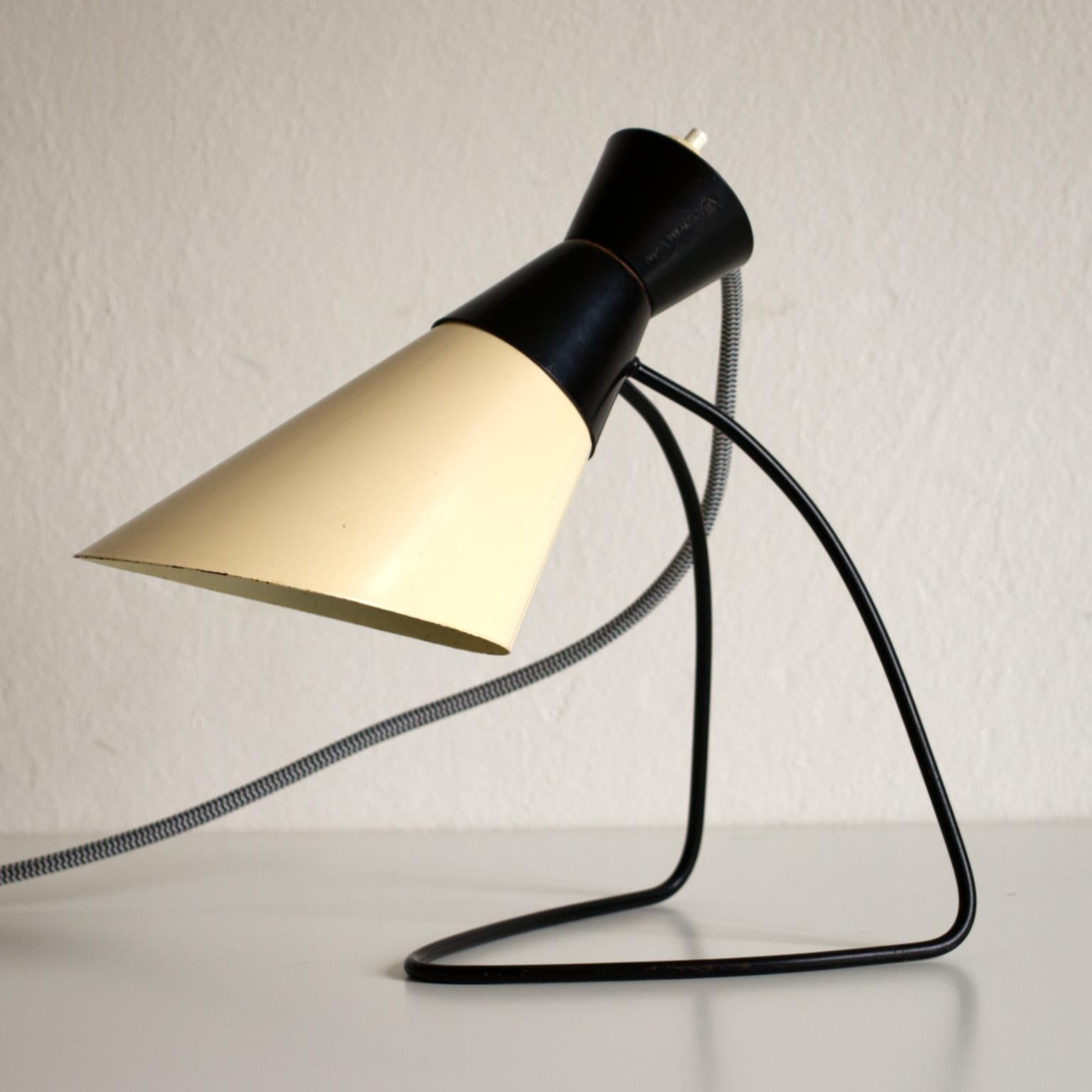 Mid-Century Modern Mid Century Desk Lamp Model 1621 by Josef Hurka for Napako Czechoslovakia, 1950s For Sale