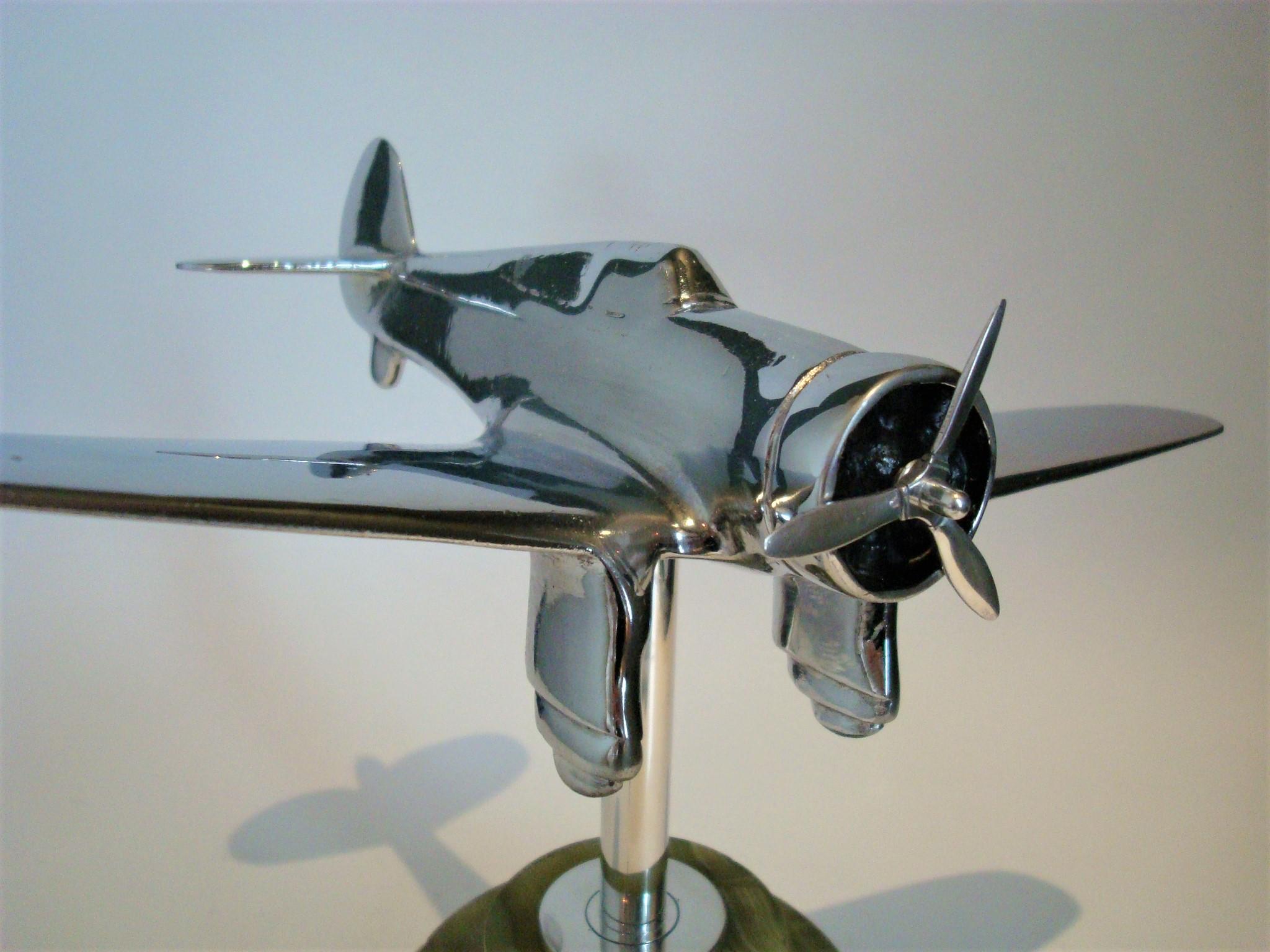 Mid-Century Desk Model Airplane, USA, 1940's In Good Condition For Sale In Buenos Aires, Olivos
