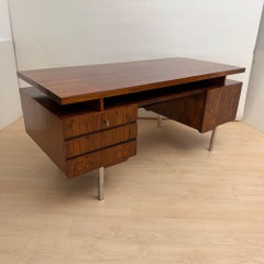 Mid-Century Desk, Rosewood Veneer, Germany, circa 1960