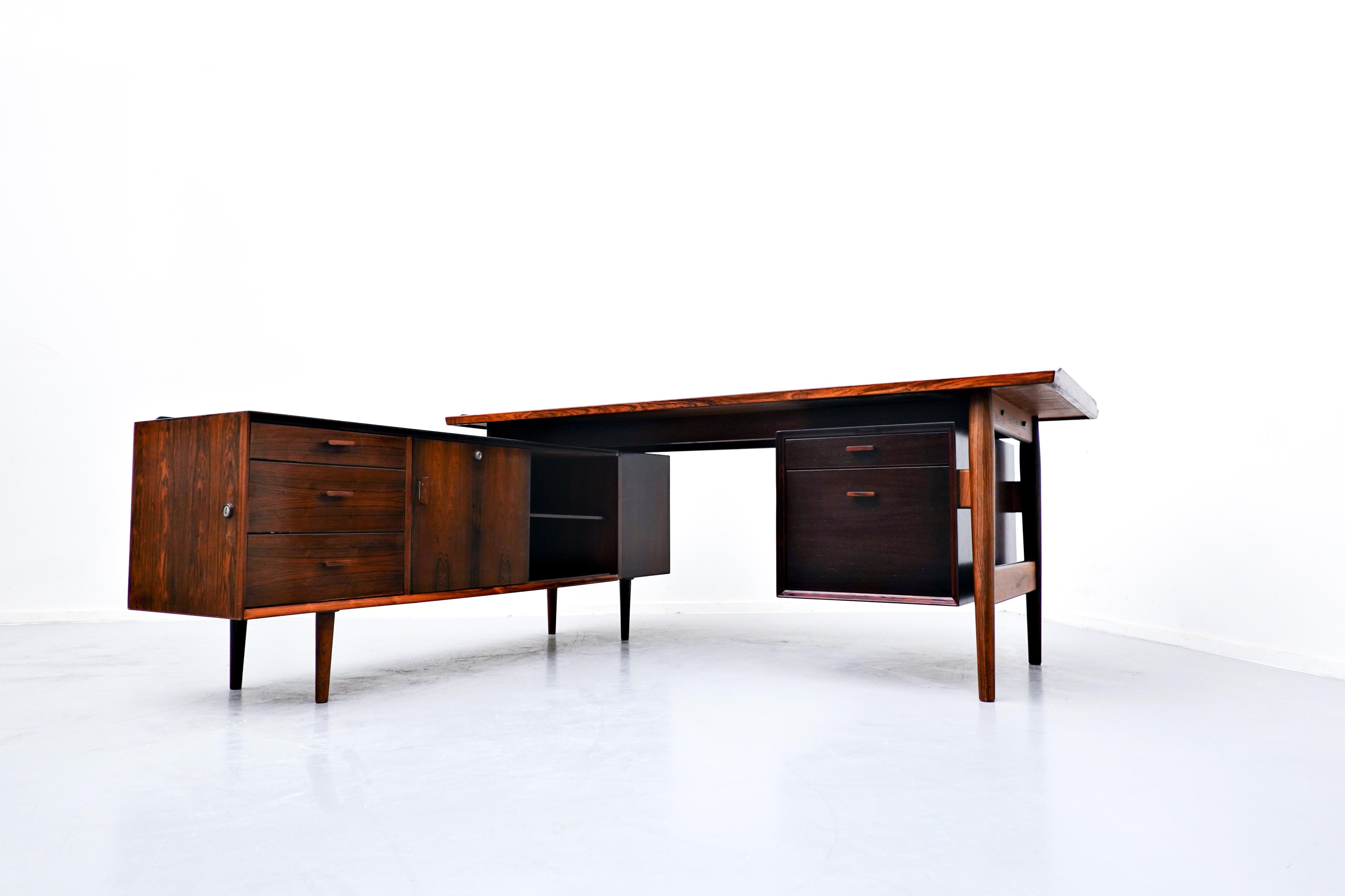 Mid century desk / sideboard by Arne Vodder, Denmark, 1960s.