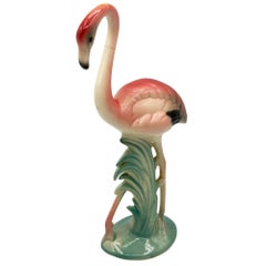 Sculpture de table en céramique « Flamant rose » de style « Mid-Century », œuvre de Brad Keeler