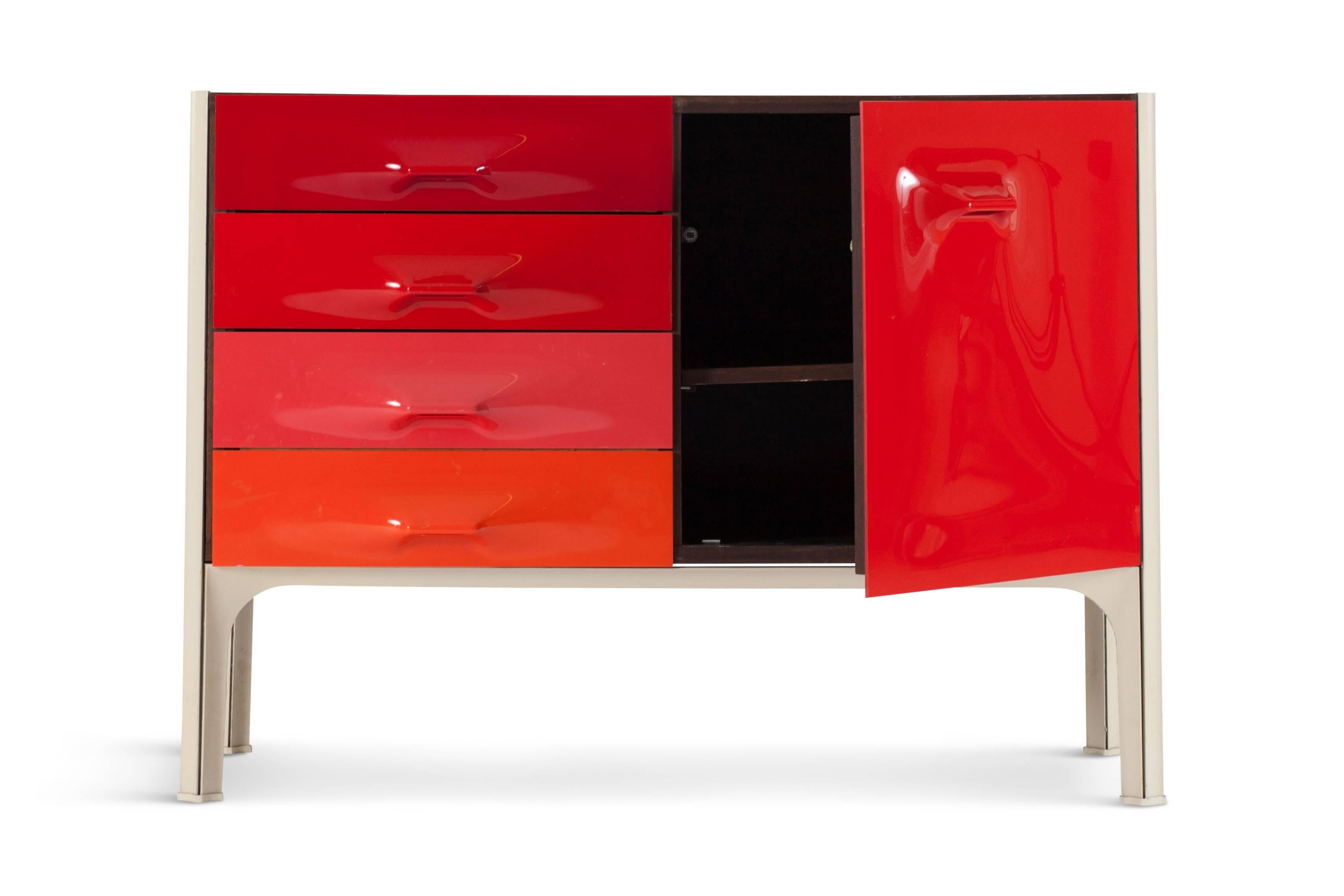French Midcentury DF-2000 Cabinet by Raymond Loewy for Doubinsky Frères, 1970s