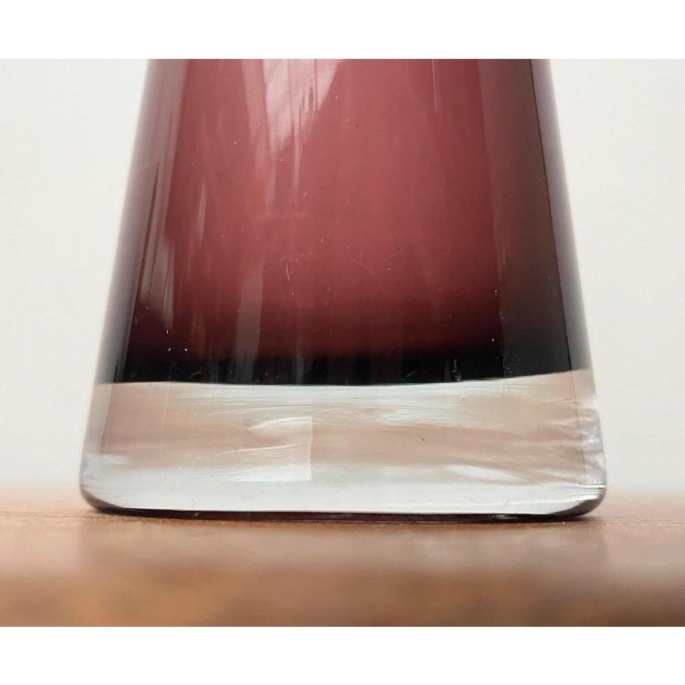 Jarrón de cristal diábolo de mediados de siglo de Ingrid Glas, Alemania, años 60 en venta 3