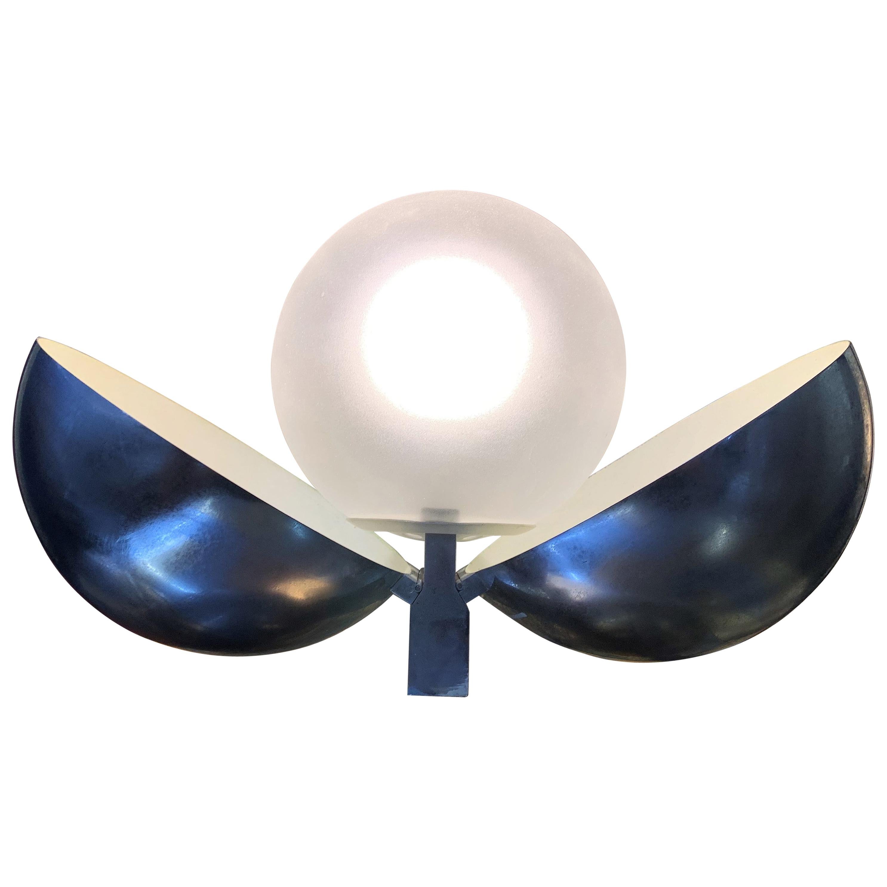 Midcentury "Diaframma" Sconce by Piero & Monti Fontana Arte, Italy, circa 1968