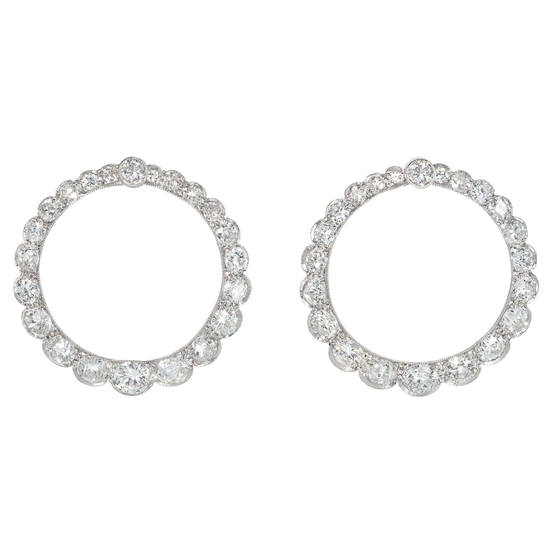 Asymmetric pair of golden hoop earring with Rock quartz and steel stud