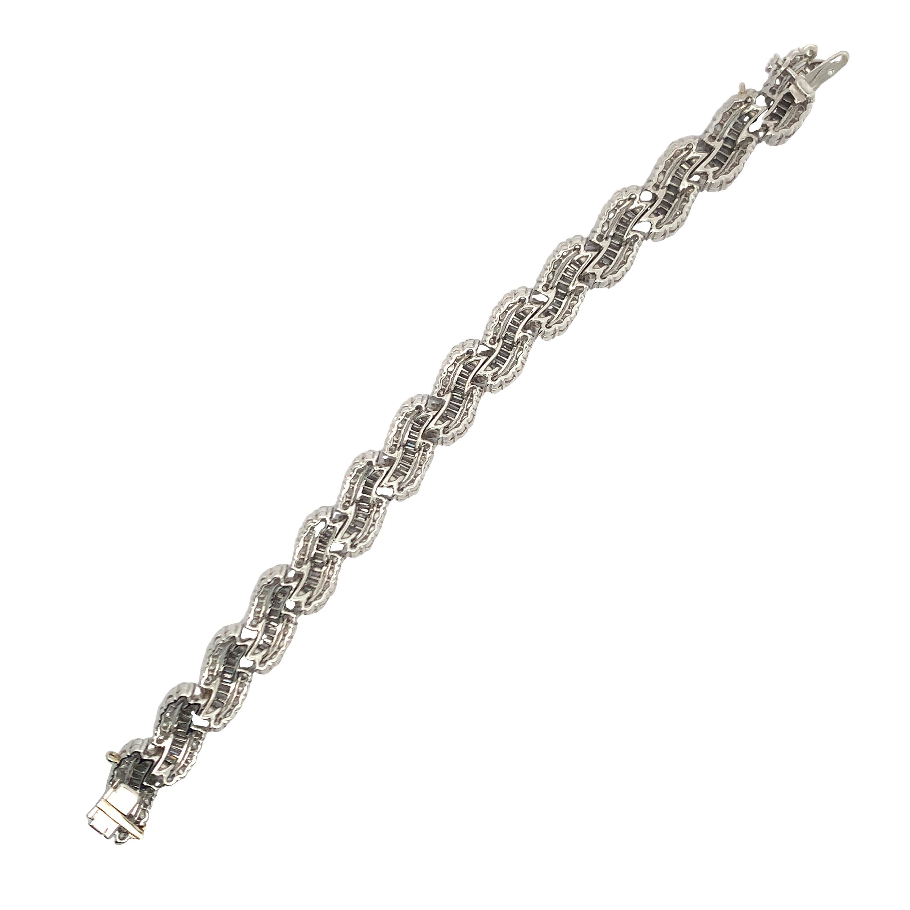 Women's Mid Century Diamond Bracelet  For Sale