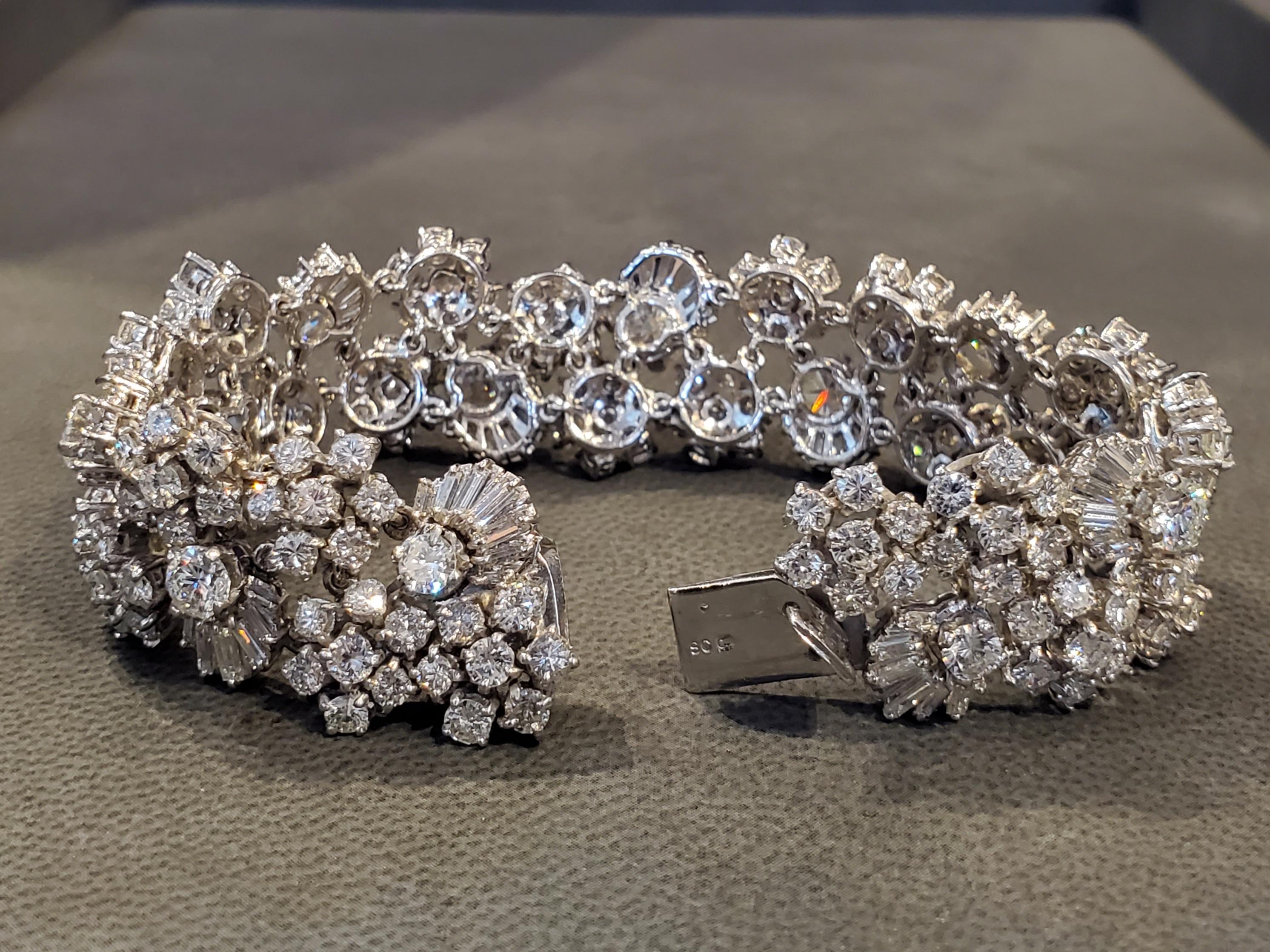 Diamantarmband aus der Mitte des Jahrhunderts Damen im Angebot