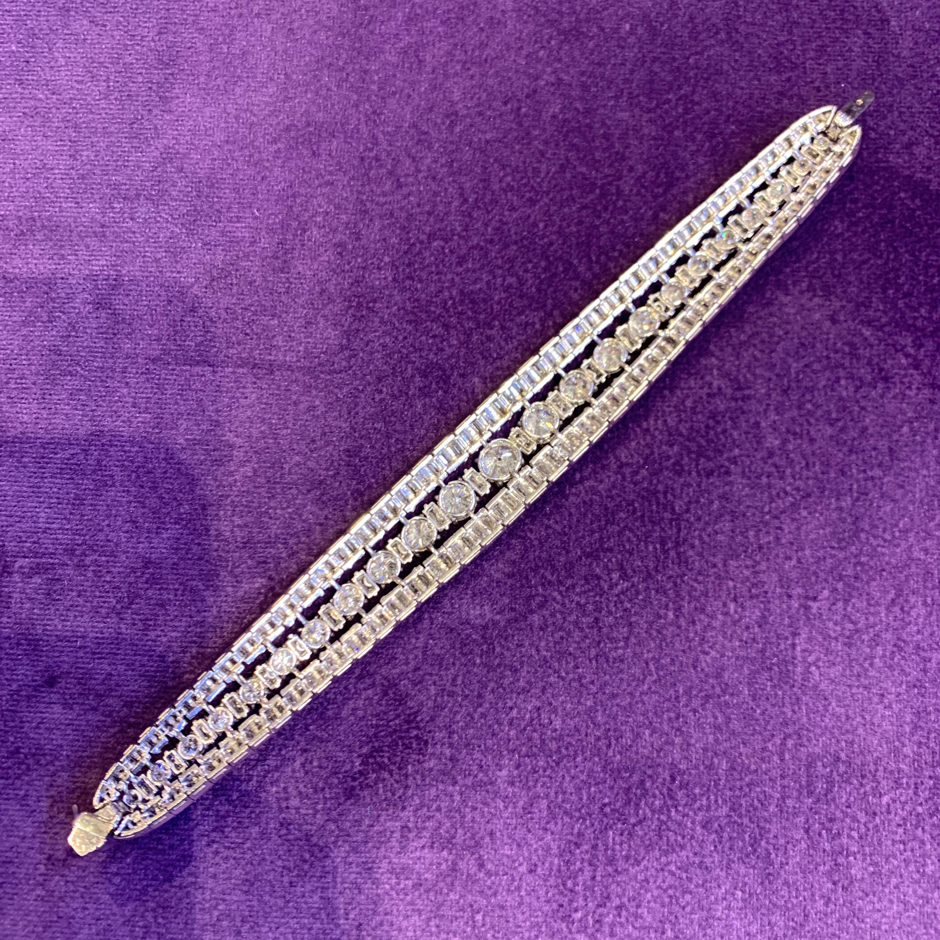Mid Century Diamond Bracelet For Sale 1