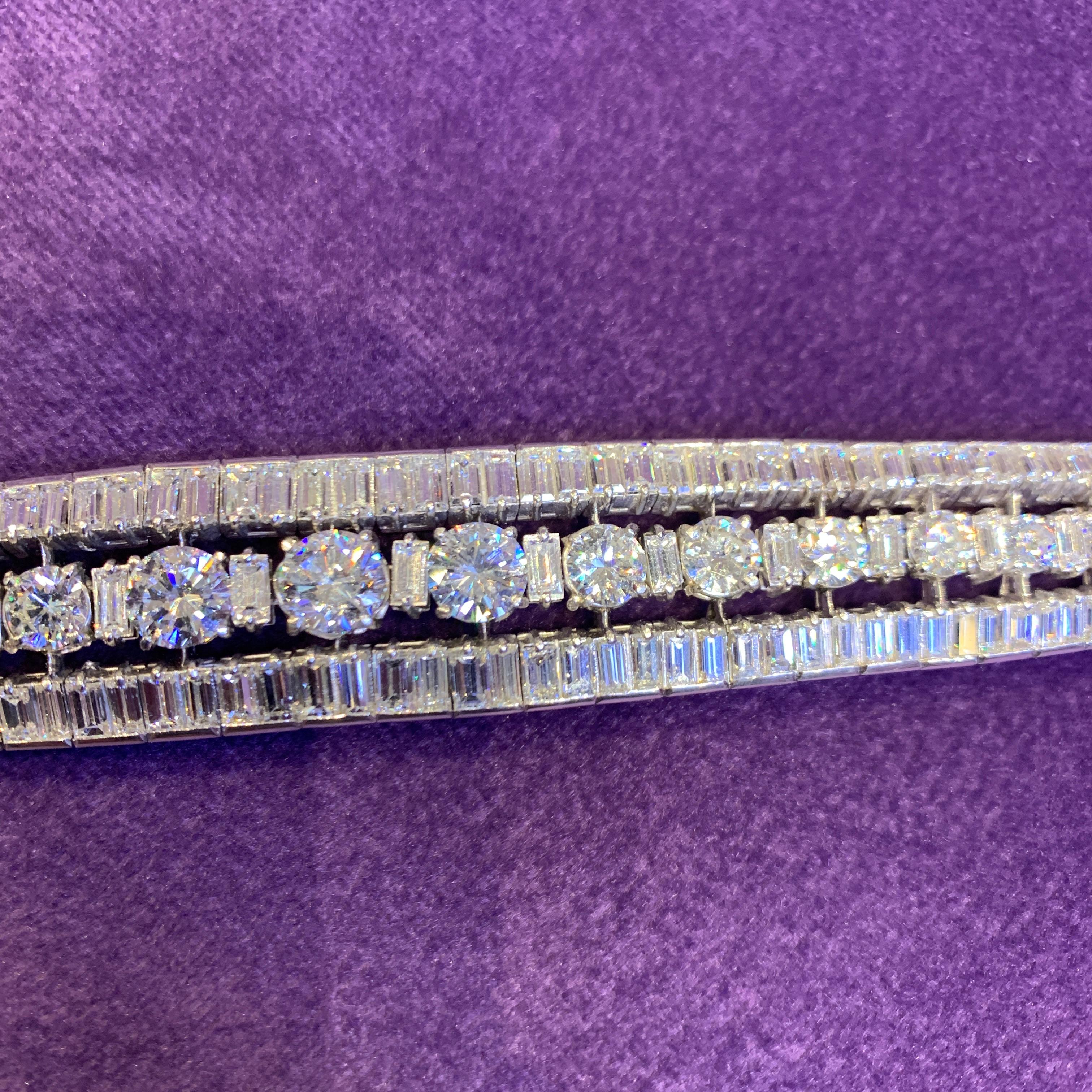 Mid Century Diamant-Armband im Angebot 2