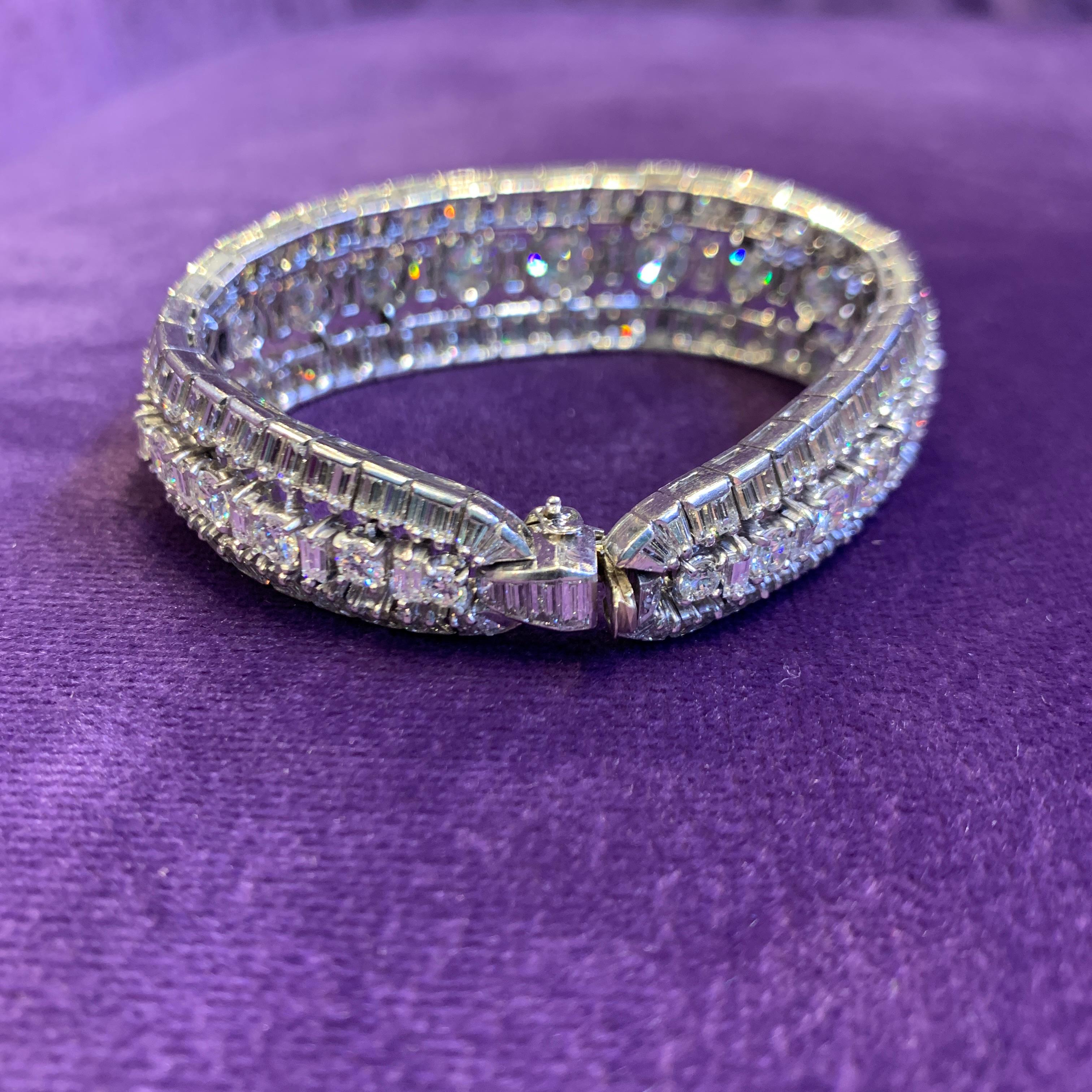Mid Century Diamond Bracelet For Sale 3