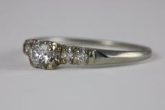 Mid-Century Diamond Engagement Ring