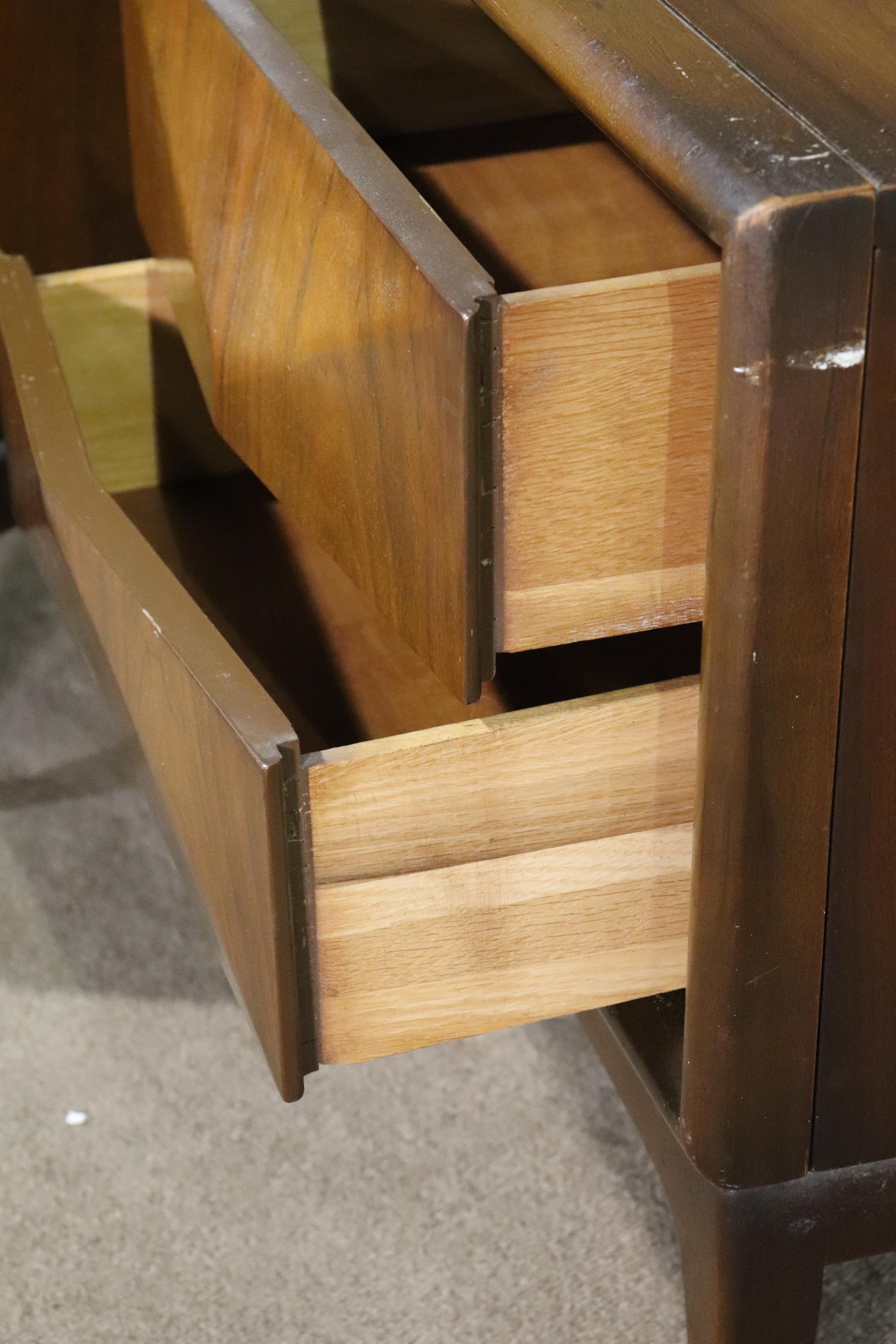Mid-Century Modern Mid-Century Diamond Front End Tables For Sale