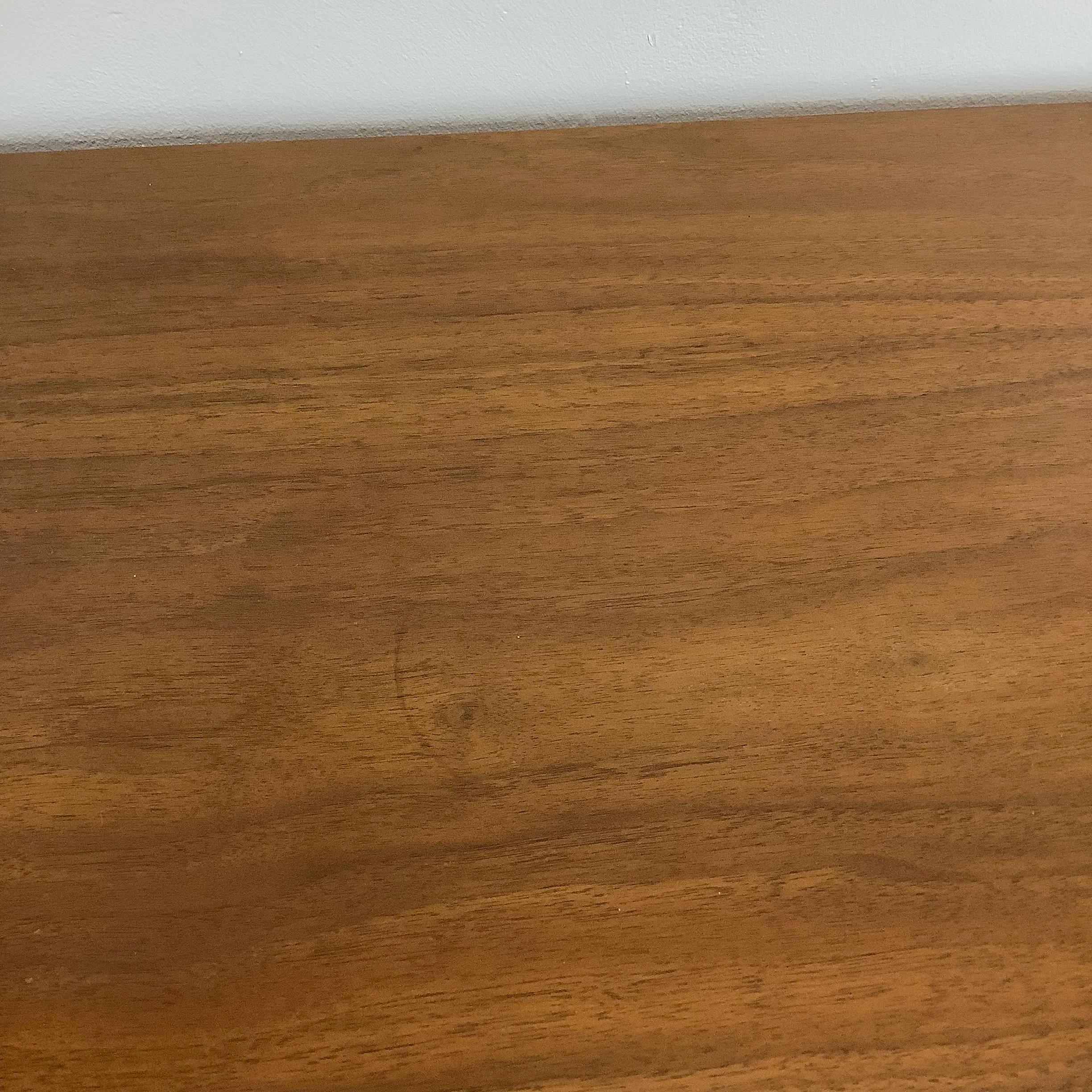 Mid-Century Diamond Front Walnut Highboy by United Furniture 7