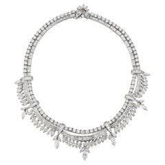 Collier à diamants du milieu du siècle