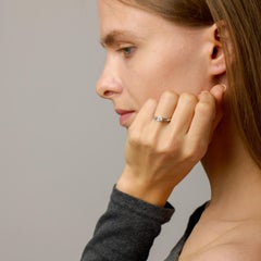 Mid-Century Platinum Engagement Ring, 3.81ct Round Brilliant Diamond