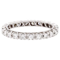 Mid Century Diamond Platinum Eternity Band