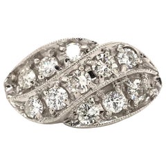 Vintage Midcentury Diamond Princess Ring