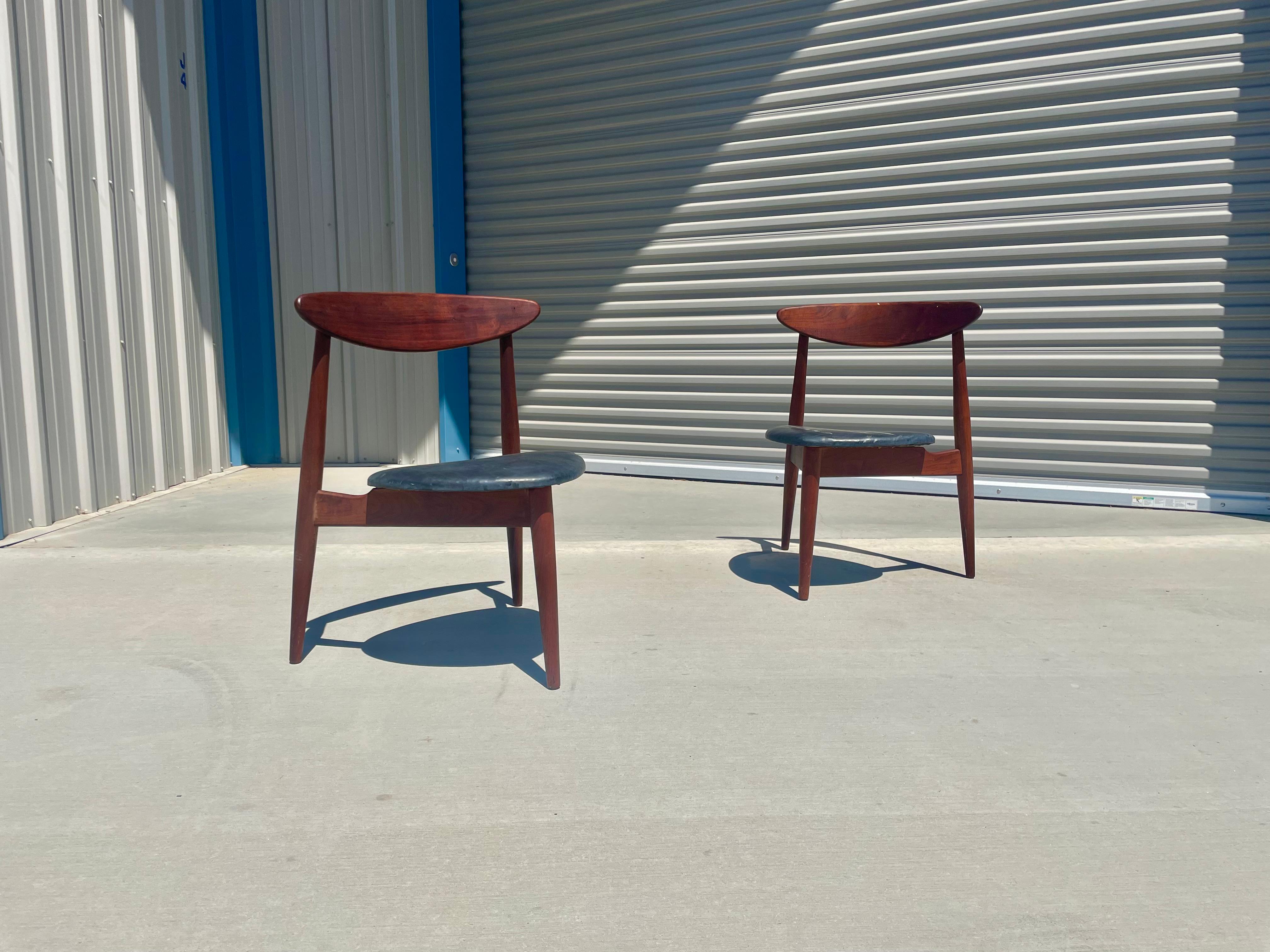 American Midcentury Diamond Shape Chairs For Sale