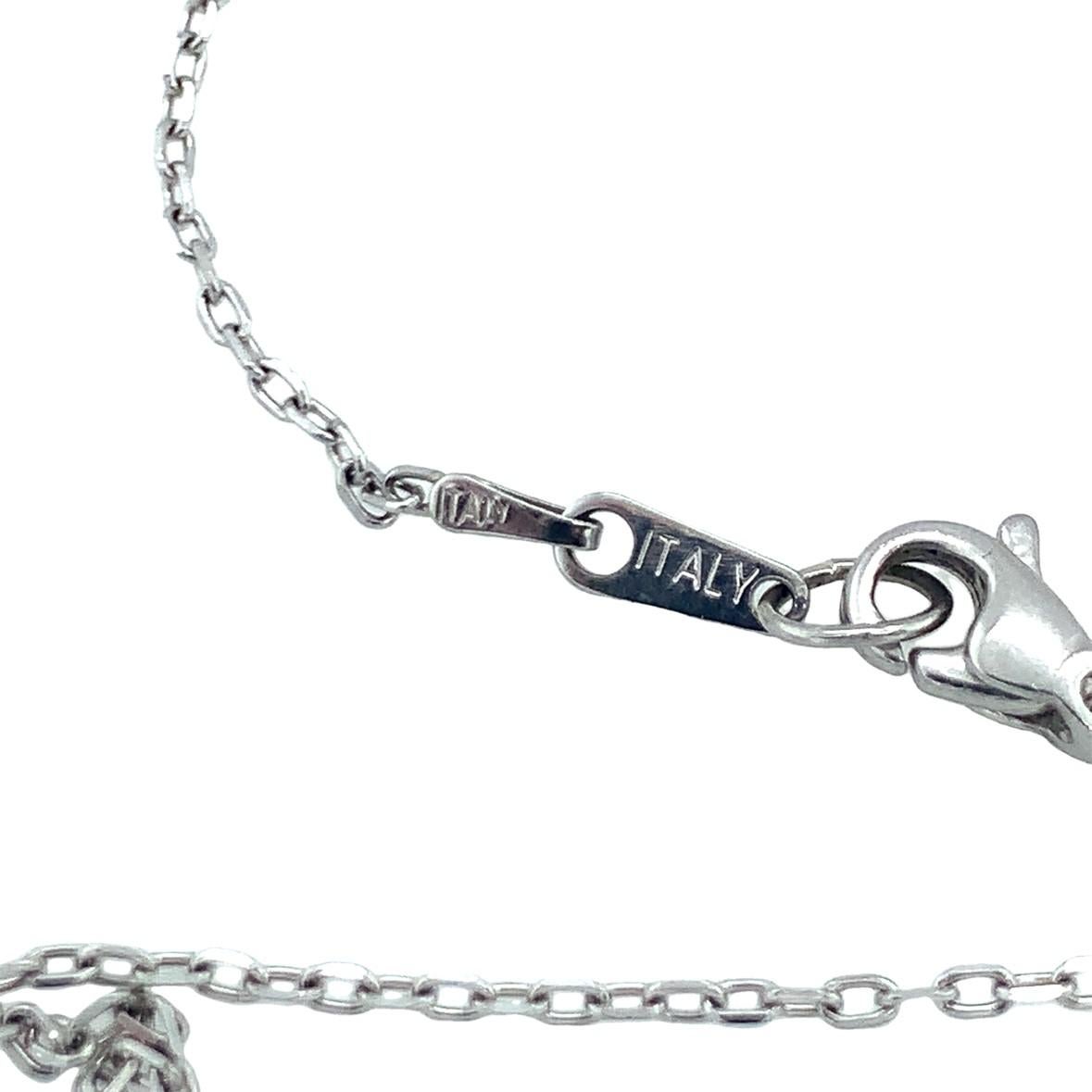 Taille ronde Pendentif en platine flocon de neige avec diamant du milieu du siècle en vente