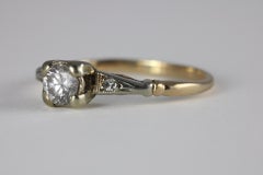 Mid-Century Diamond Three-Stone Ring