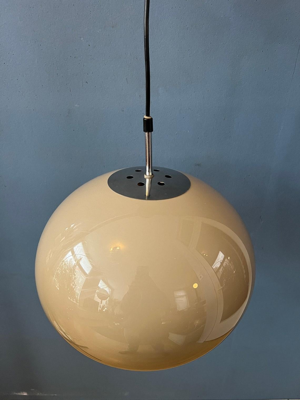 Metal Mid Century Dijkstra Mushroom Pendant Lamp, 1970s For Sale