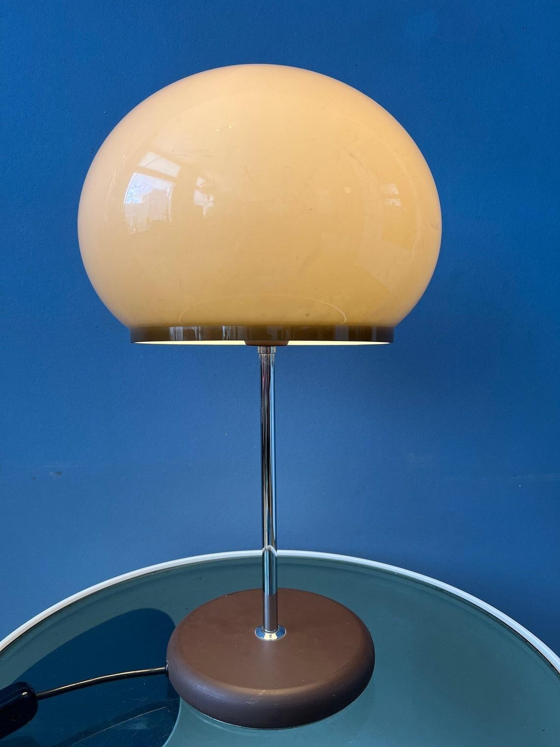 20th Century Mid Century Dijkstra Space Age Mushroom Table Lamp, 1970s For Sale