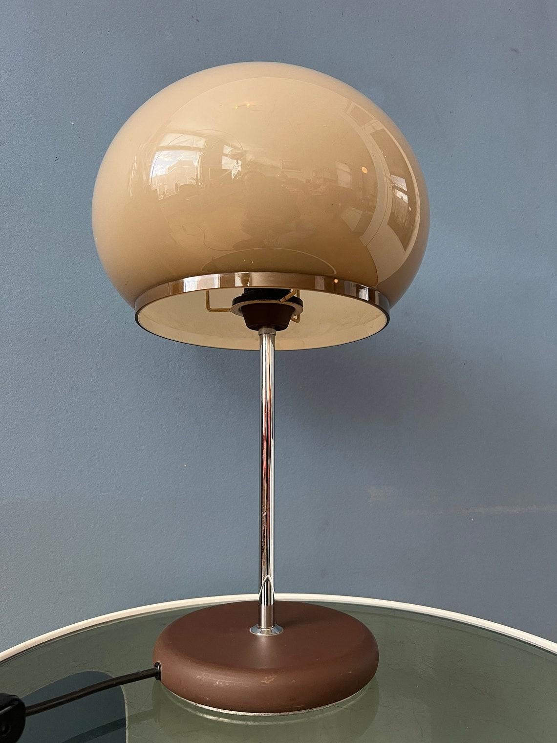 Mid Century Dijkstra Space Age Mushroom Table Lamp, 1970s For Sale 1