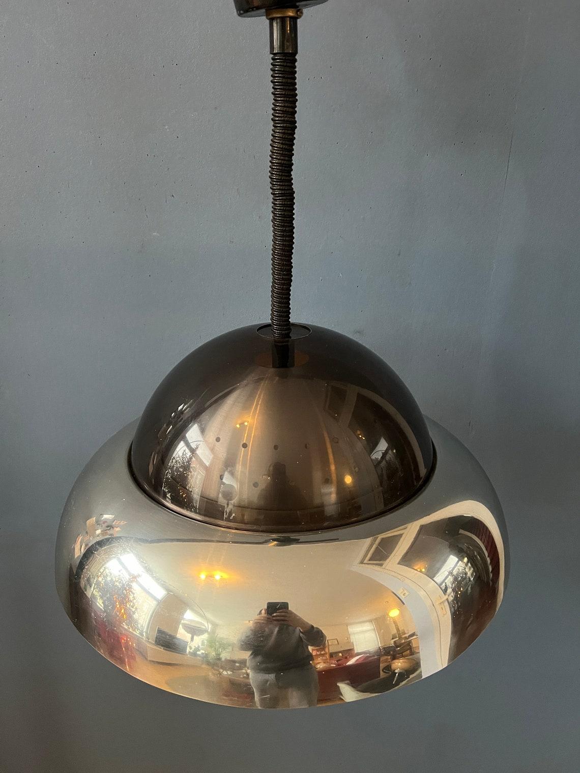 Mid Century Dijkstra Space Age Suspension Pendant Lamp, 1970s For Sale 1